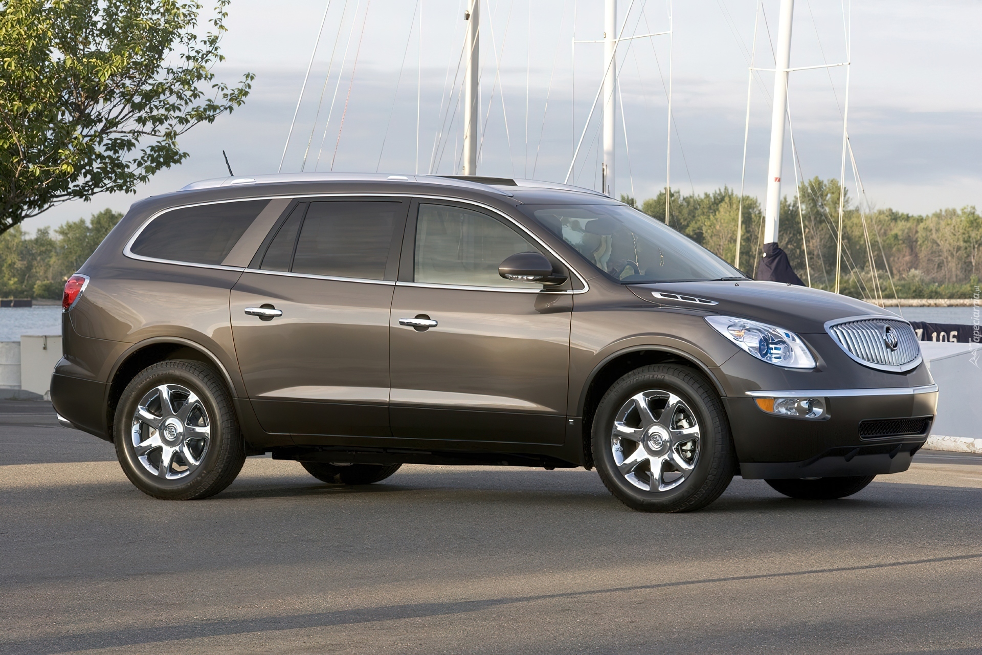 Buick Enclave, Prawy, Profil, Maszty