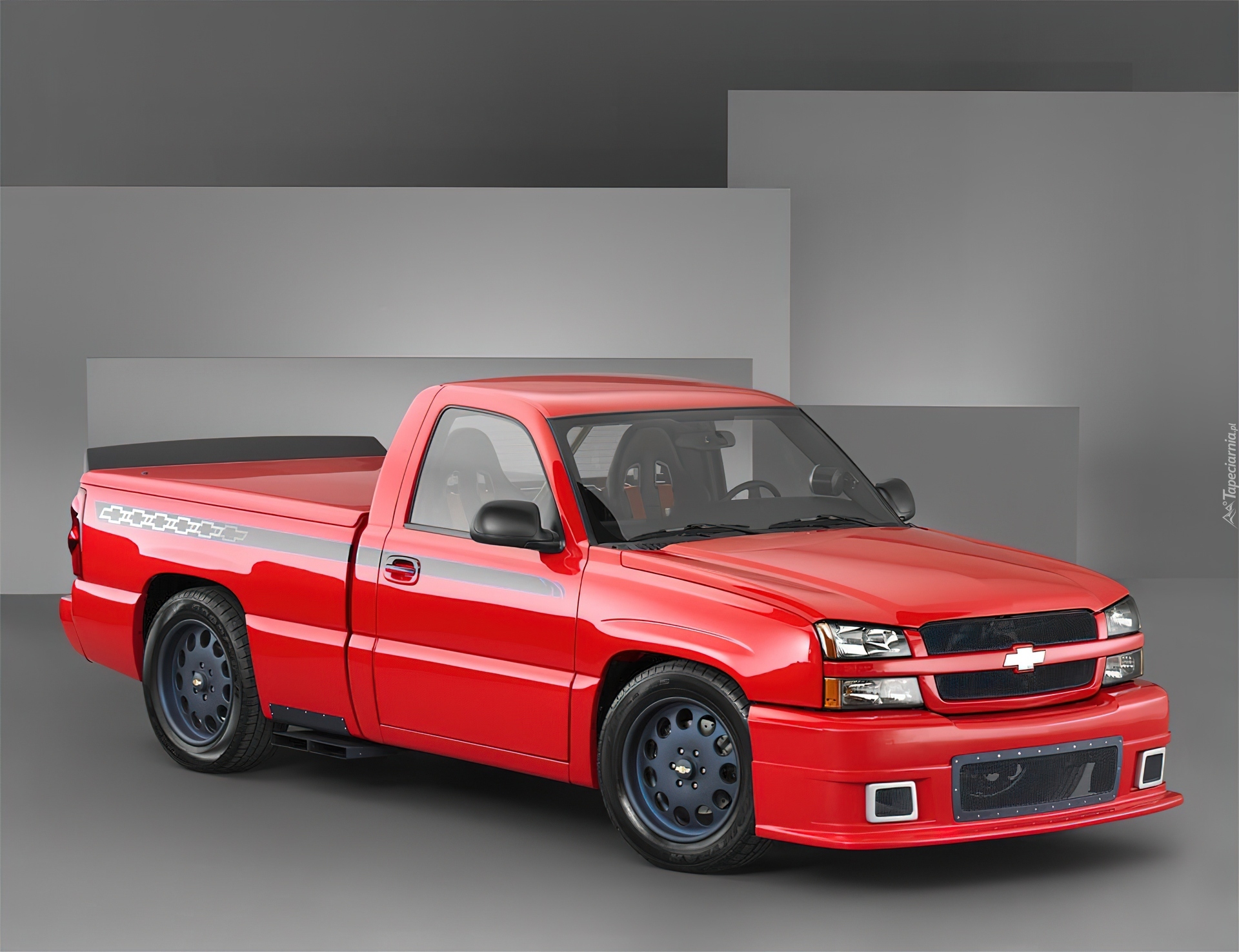 Czerwony, Chevrolet Silverado, Pakiet, Tuningowy