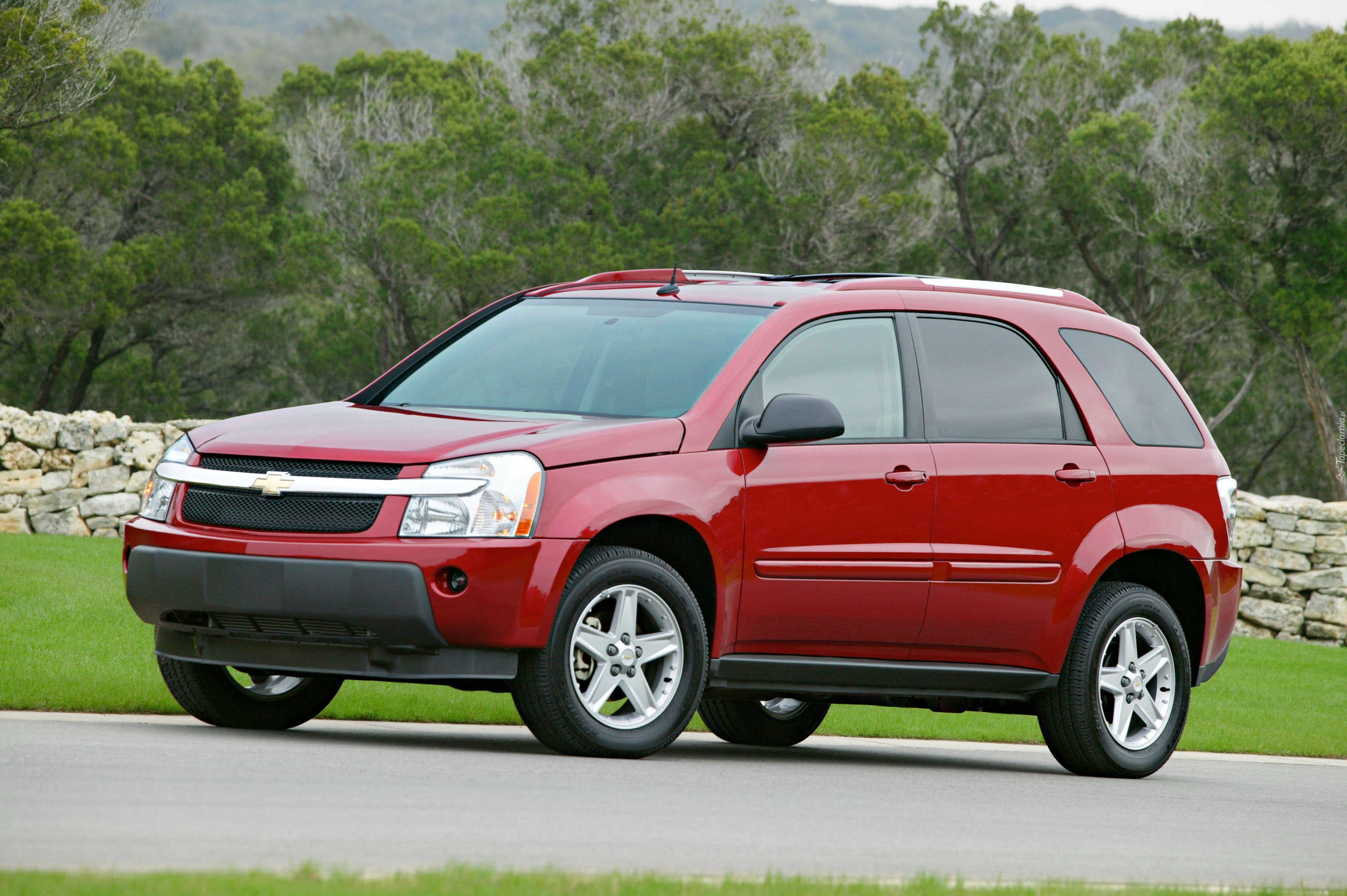 Czerwony, Chevrolet Equinox, Ciemne, Szyby