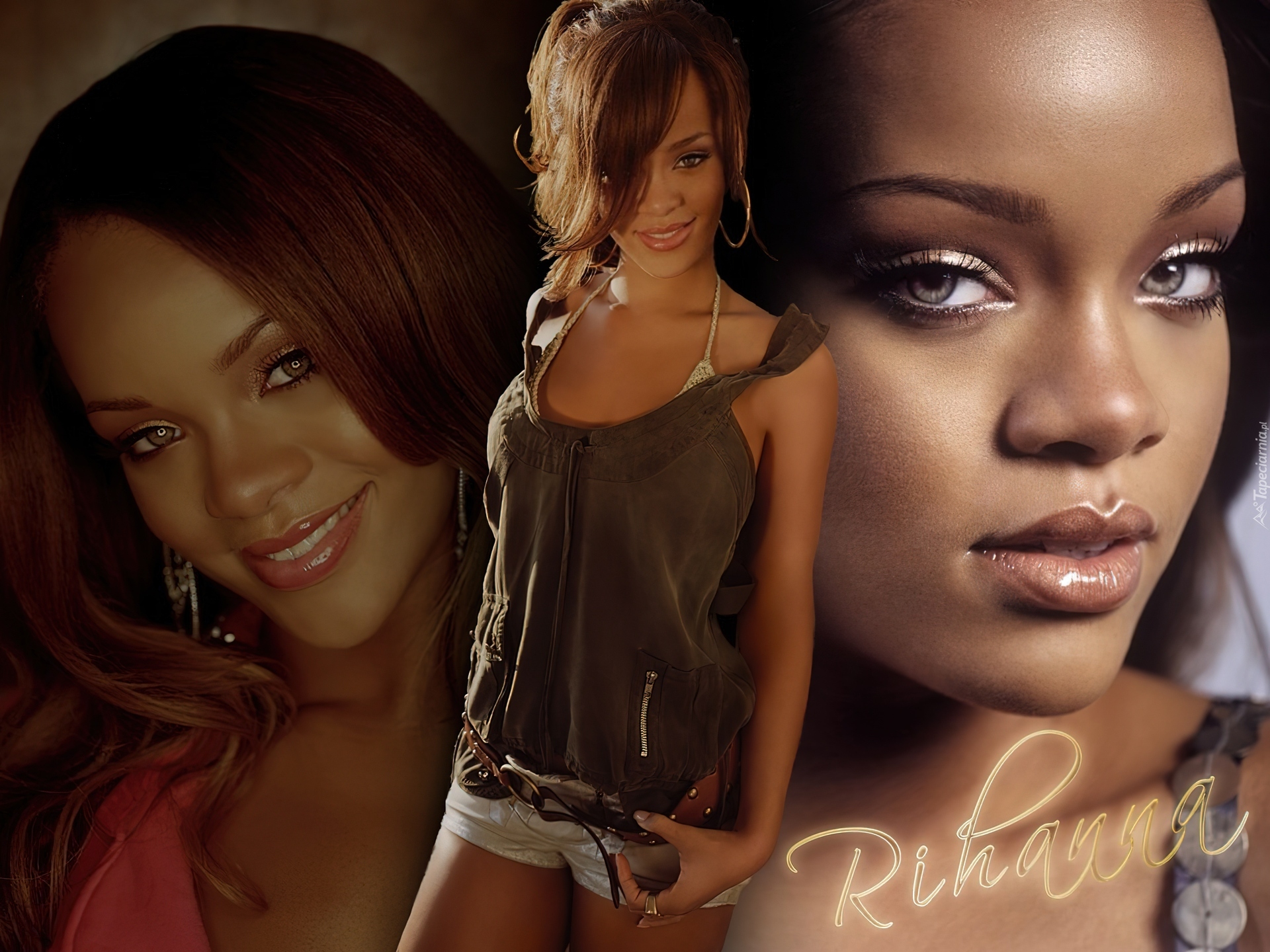 Robyn Rihanna Fenty, Duże, Oczy, Usta