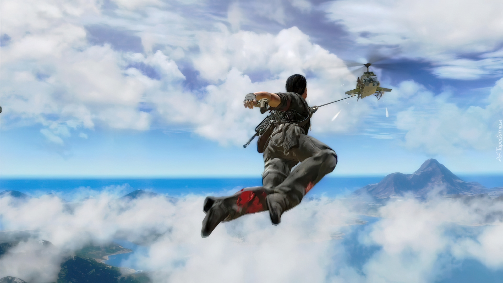 Just Cause 2, Chmury, Helikopter