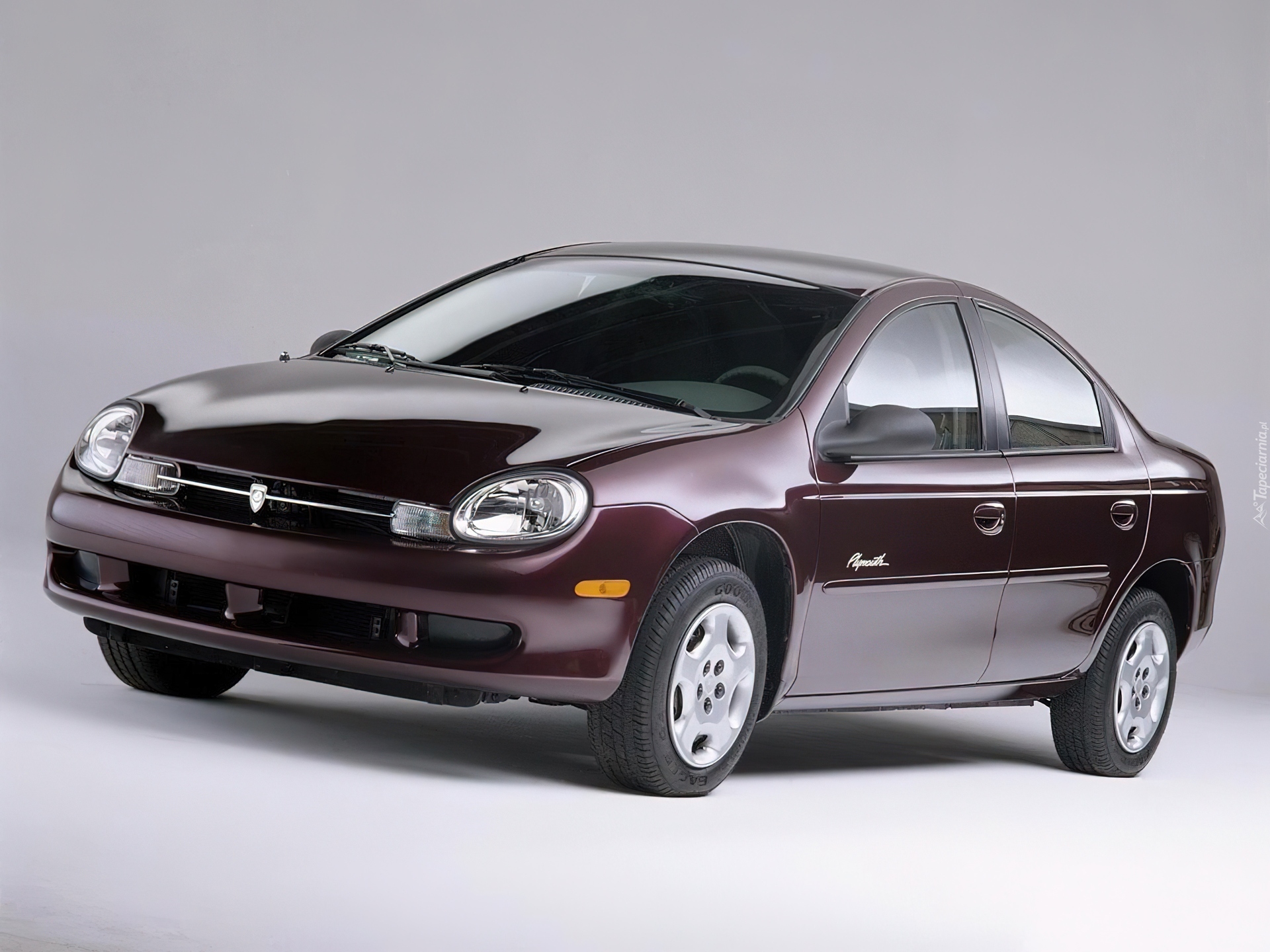 Bordowy, Chrysler Neon, Sedan