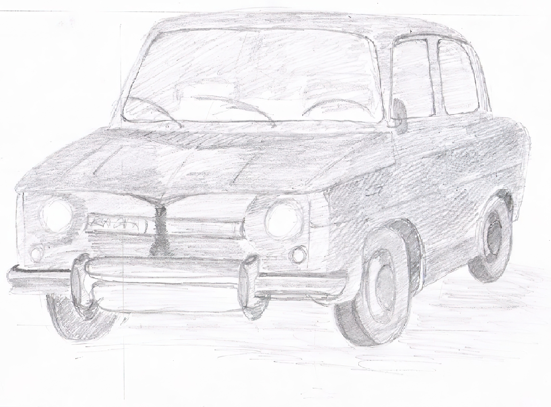 Dacia 1100, Szkic