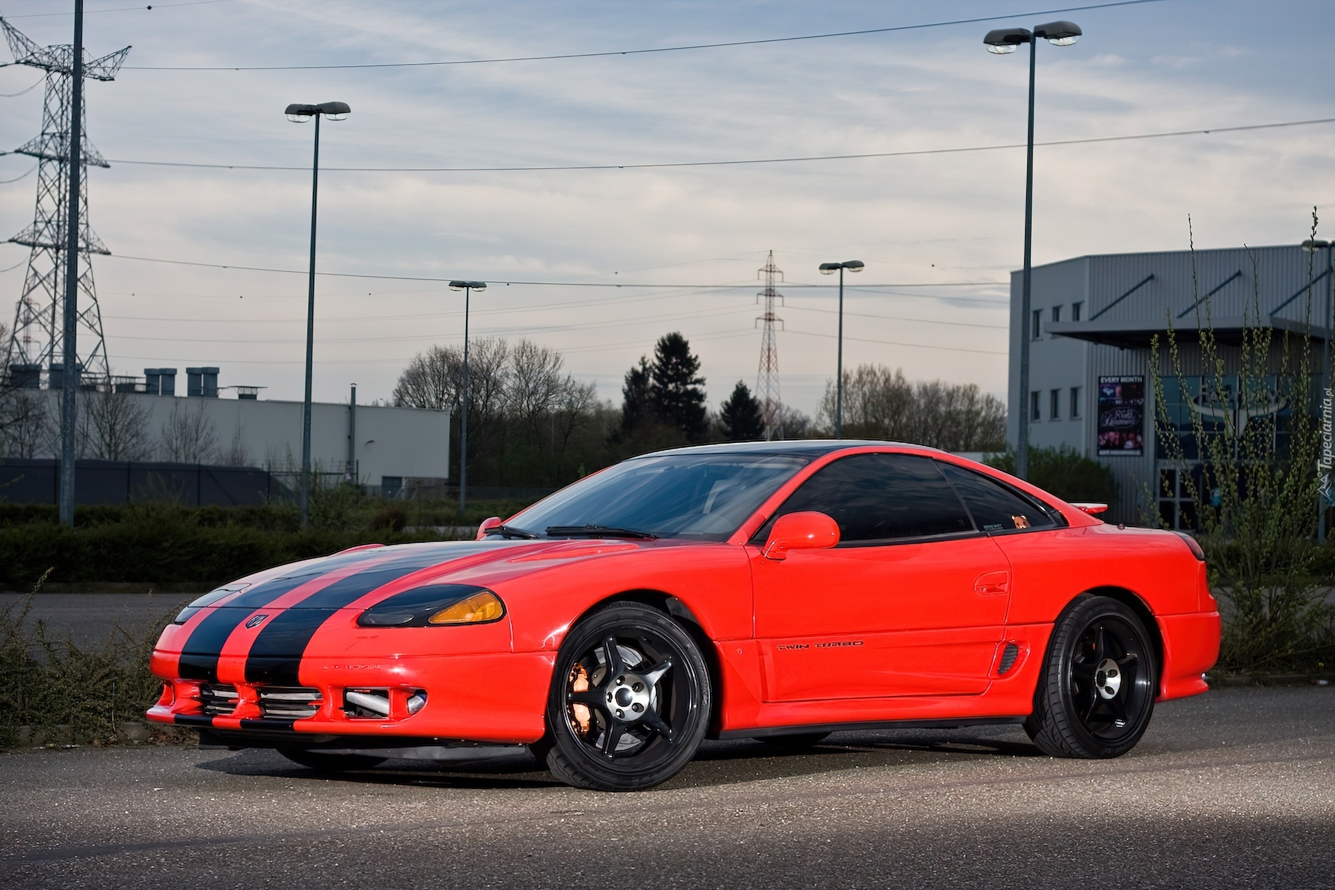 Dodge Stealth, Czarne, Pasy