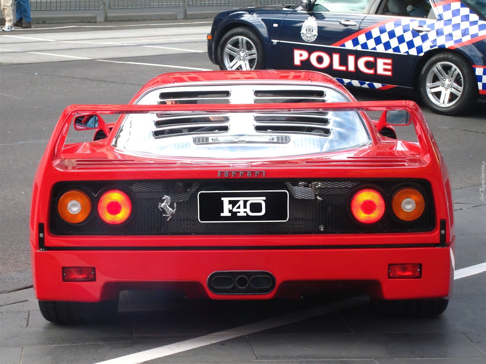 Logo, Ferrari F 40, Police