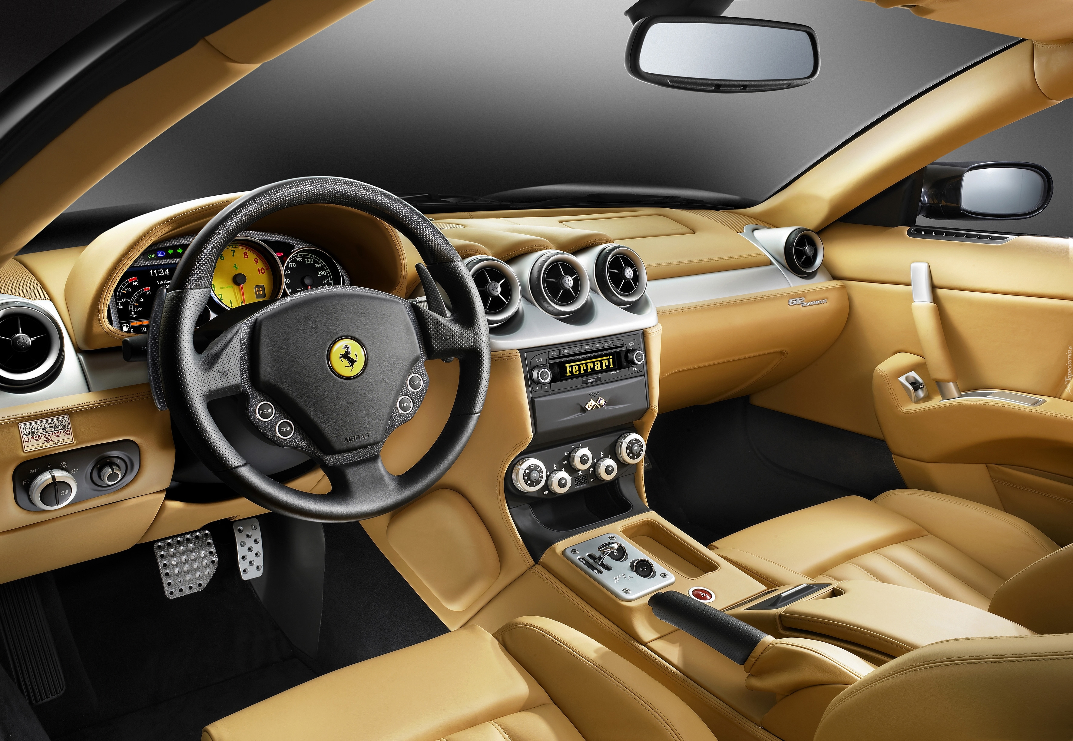 Ferrari 612 Scaglietti, Kierownica