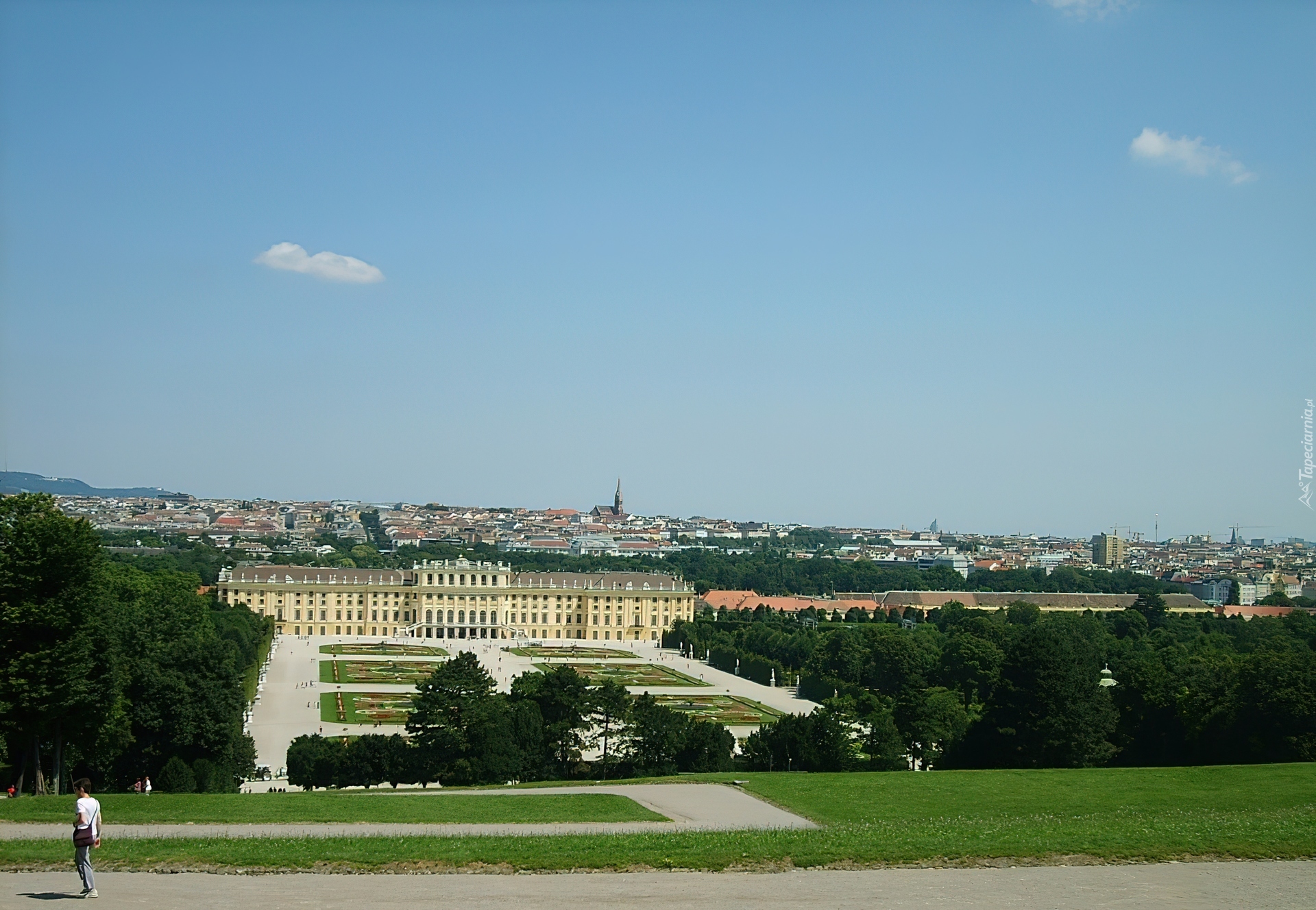 Panorama, Wiednia, Park Schönbrunn, Dworek