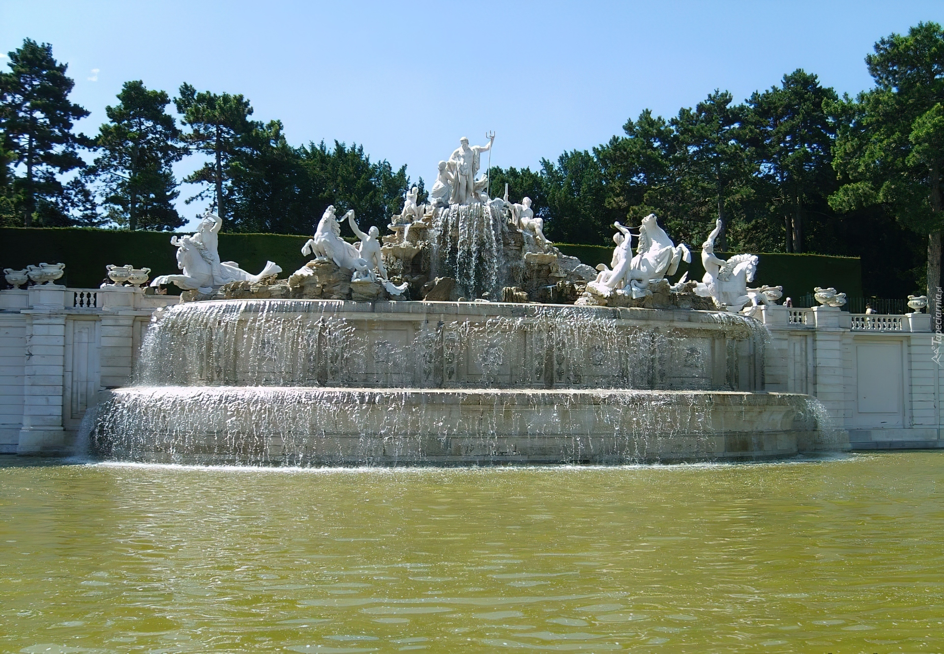 Fontanna, Neptuna, Park Schönbrunn