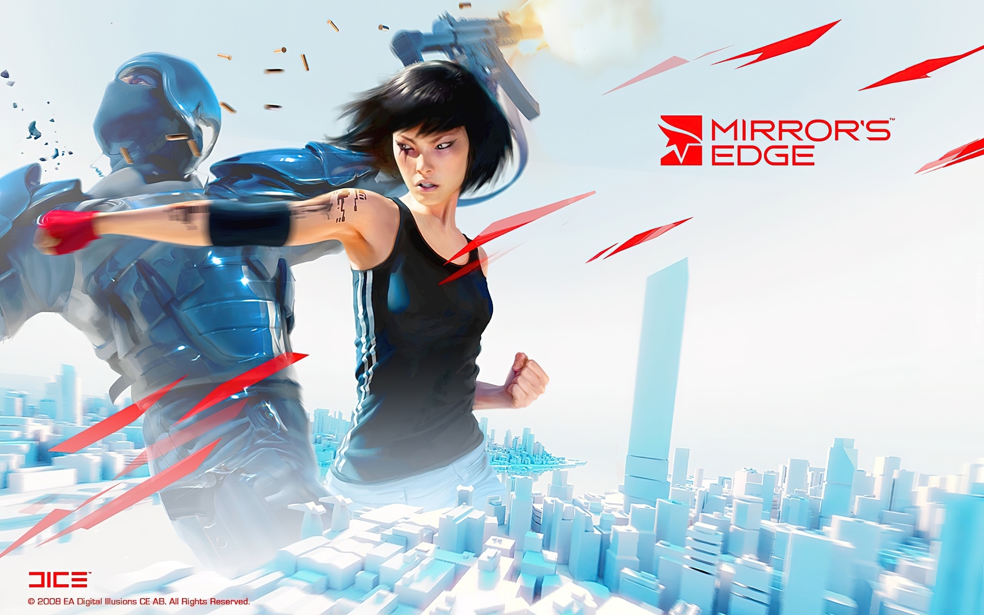 Mirrors Edge, Walka, Policjant