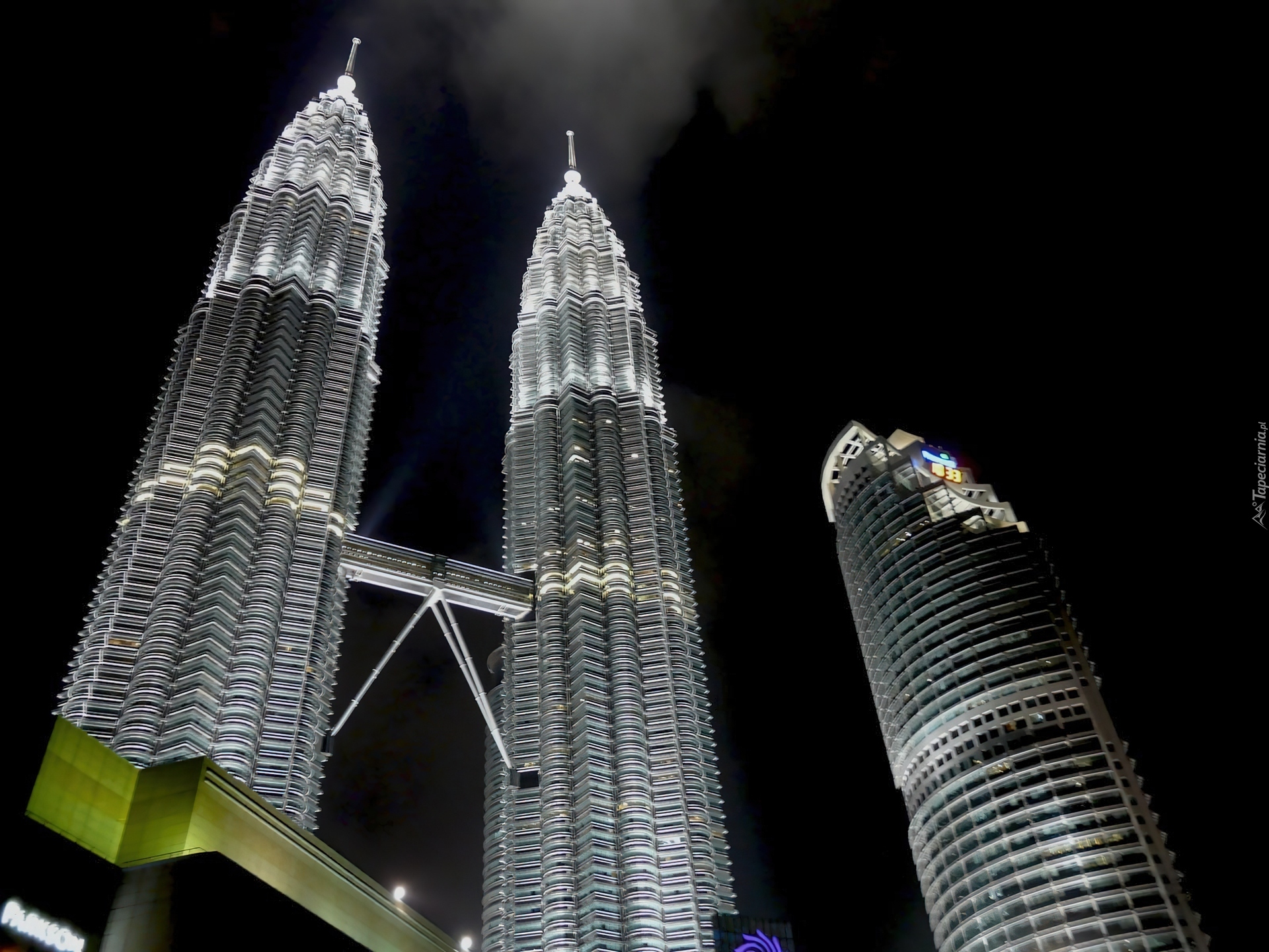 Malezja, Kuala Lumpur, Noc, Petronas Towers