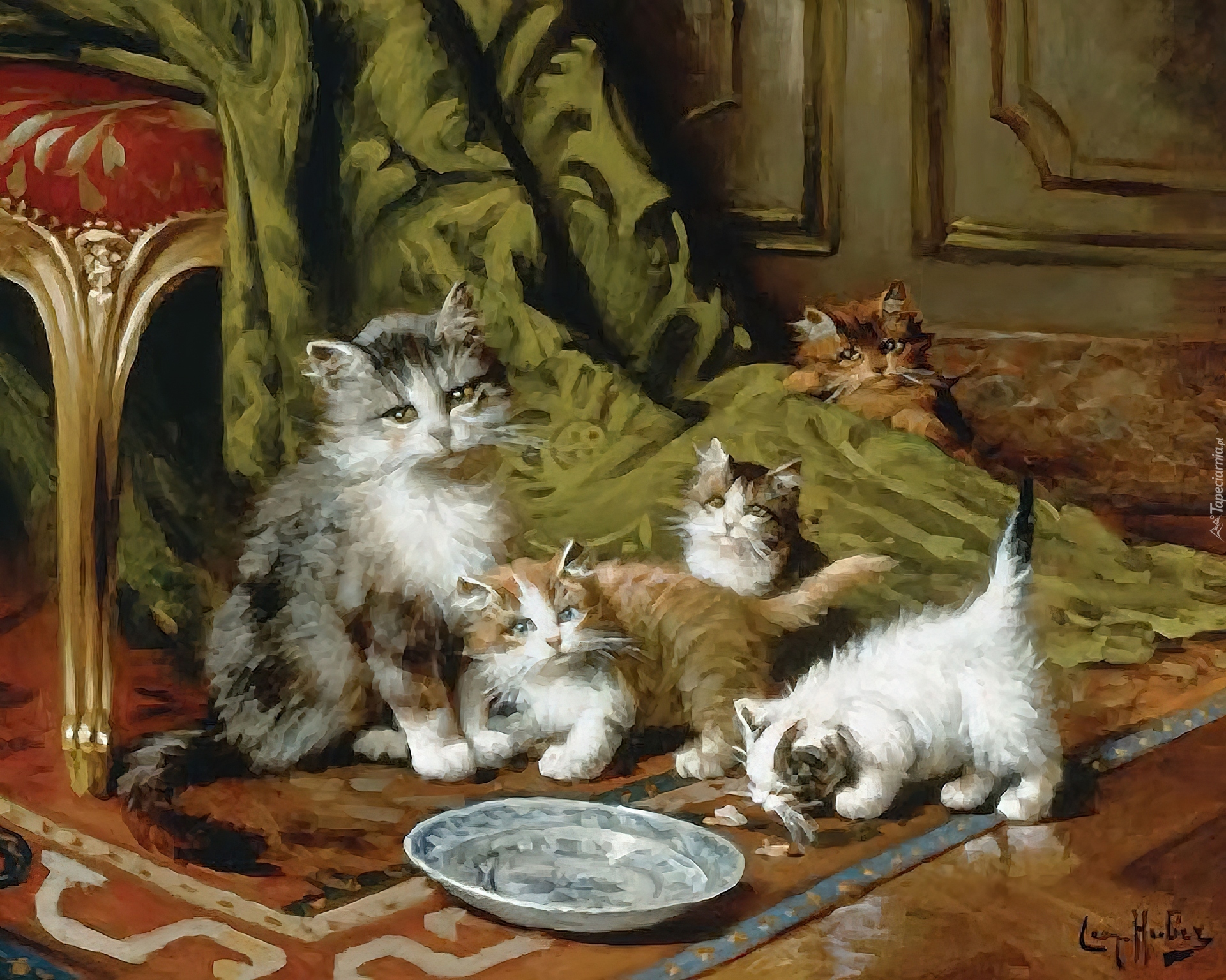 Рассказ по картине кошка с котятами. Кошки Генриетты Роннер-Книп.