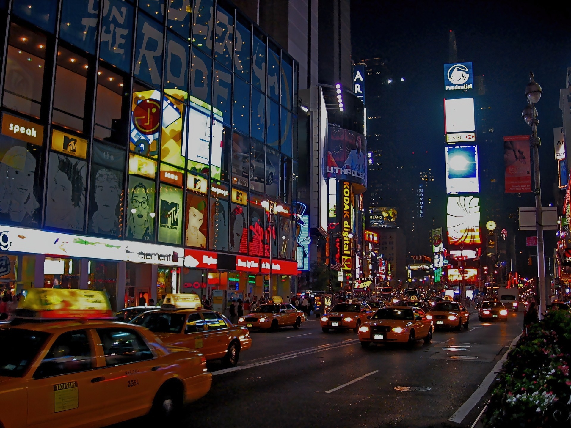 Nowy Jork, Times Square, Żółte, Taksówki