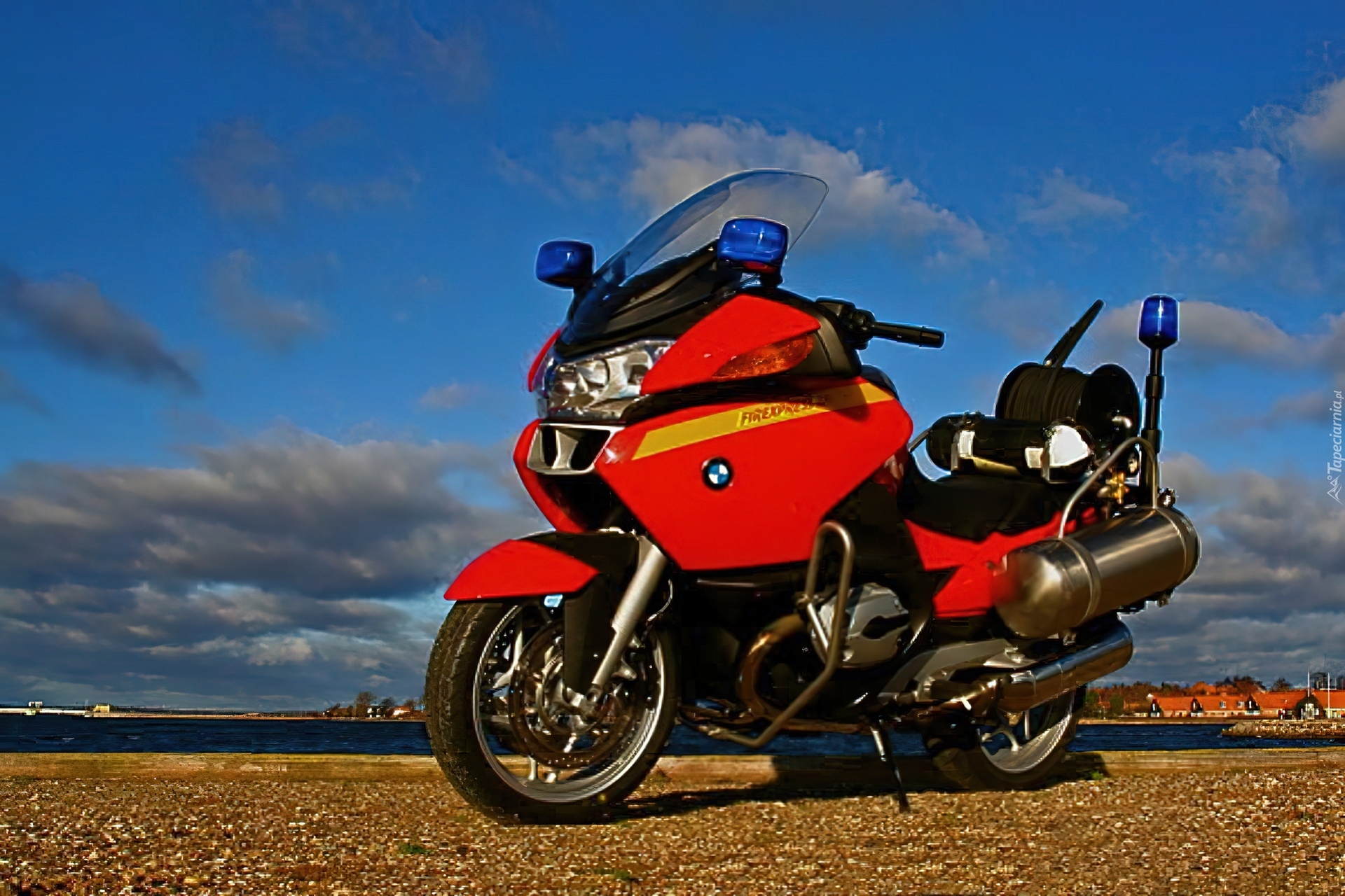 Motocykl, Straży, Pożarnej, BMW