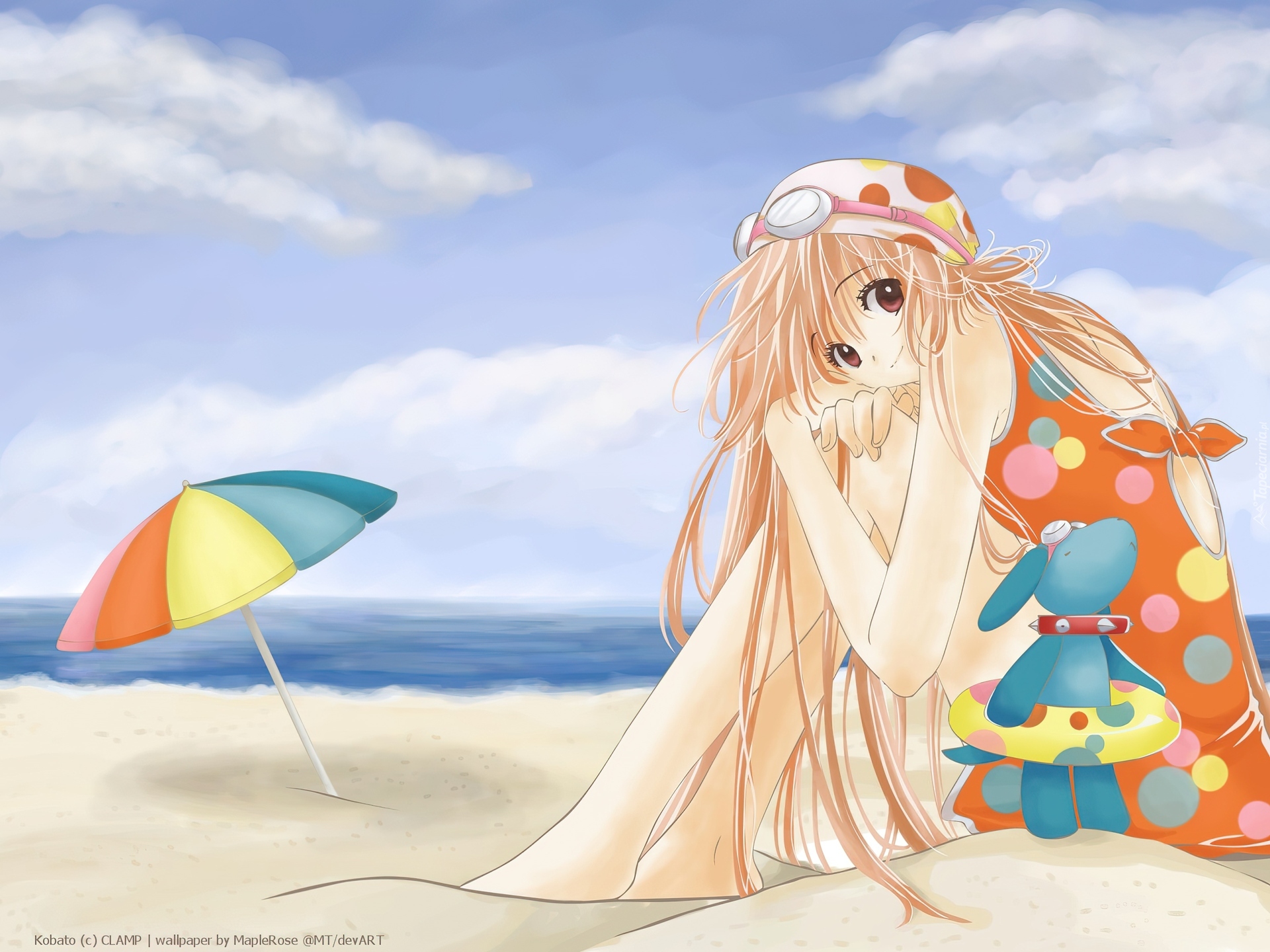 Manga, Kobato, Plaża
