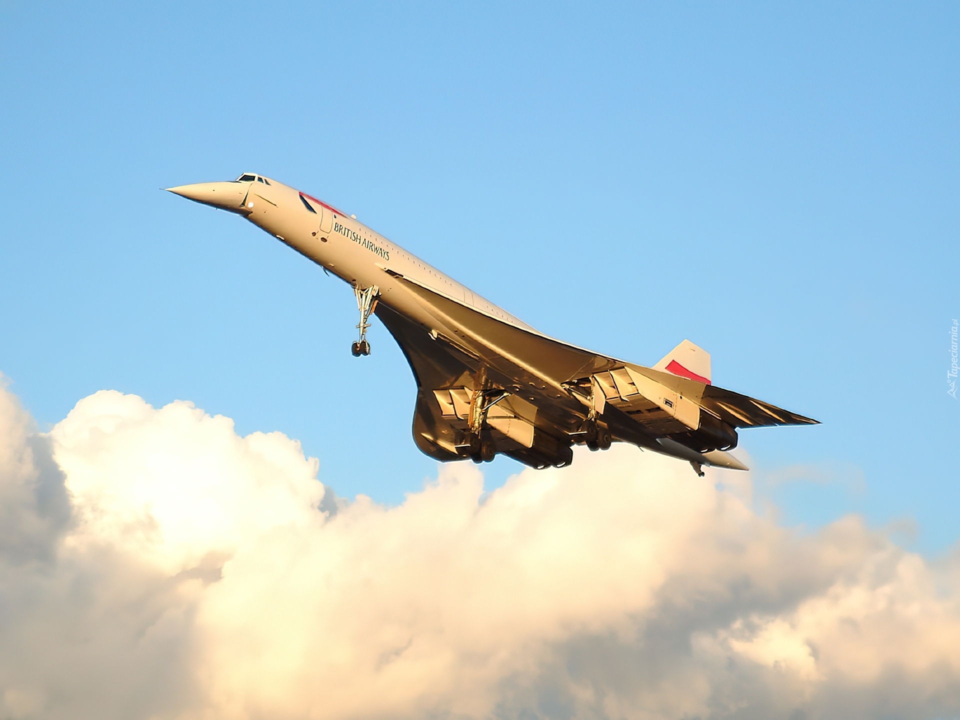 Odrzutowiec, Concorde, Chmury