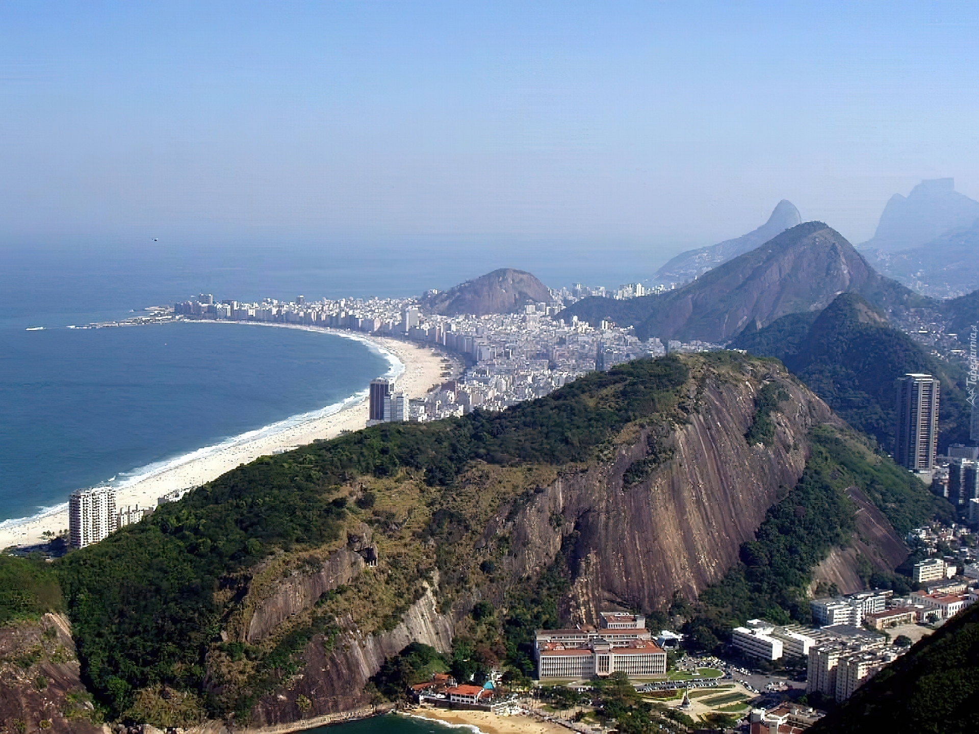 Plaża, Copacabanabeach, Rio de Janeiro, Brazylia