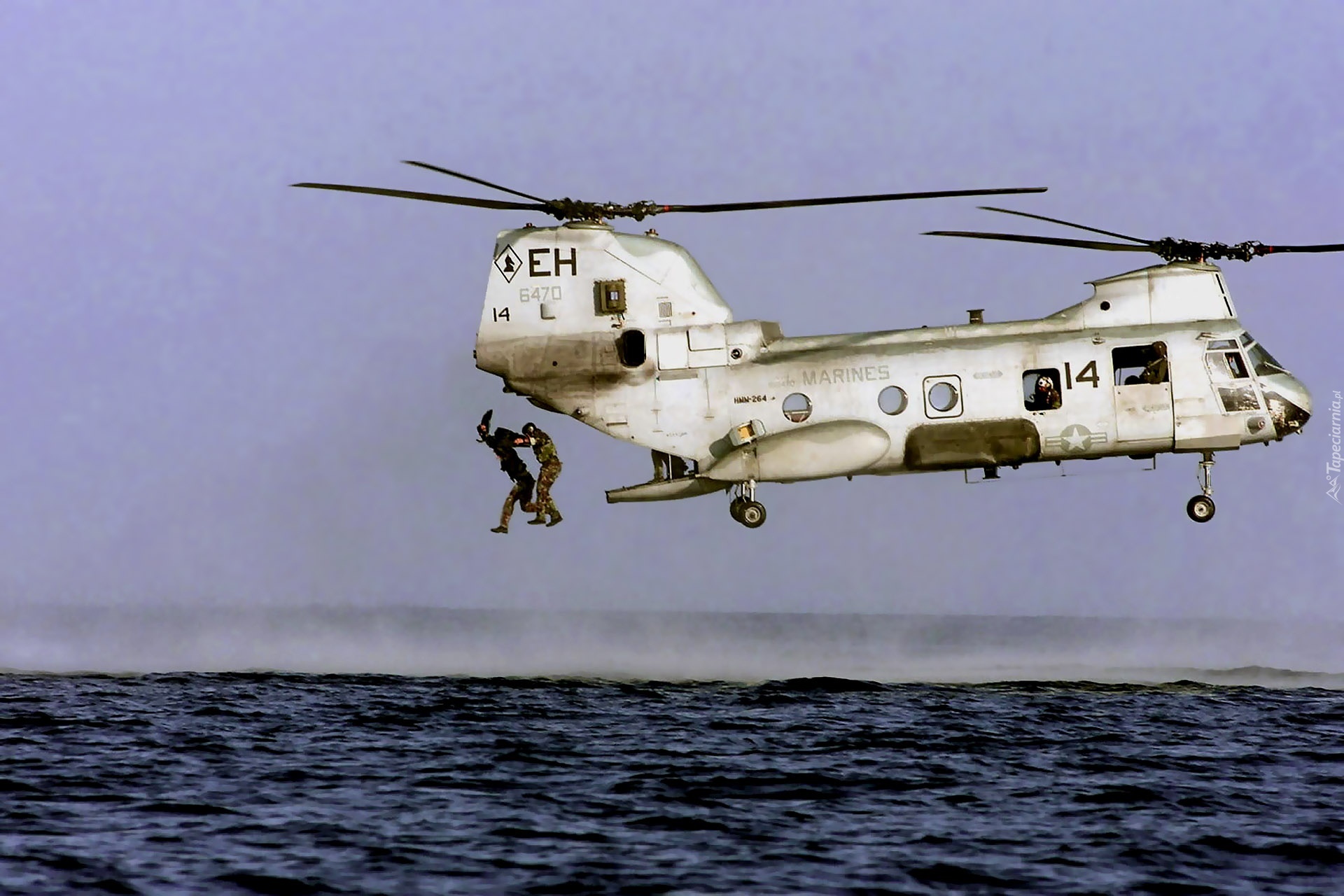 Boeing-Vertol, CH-46, Sea Knight, Desant