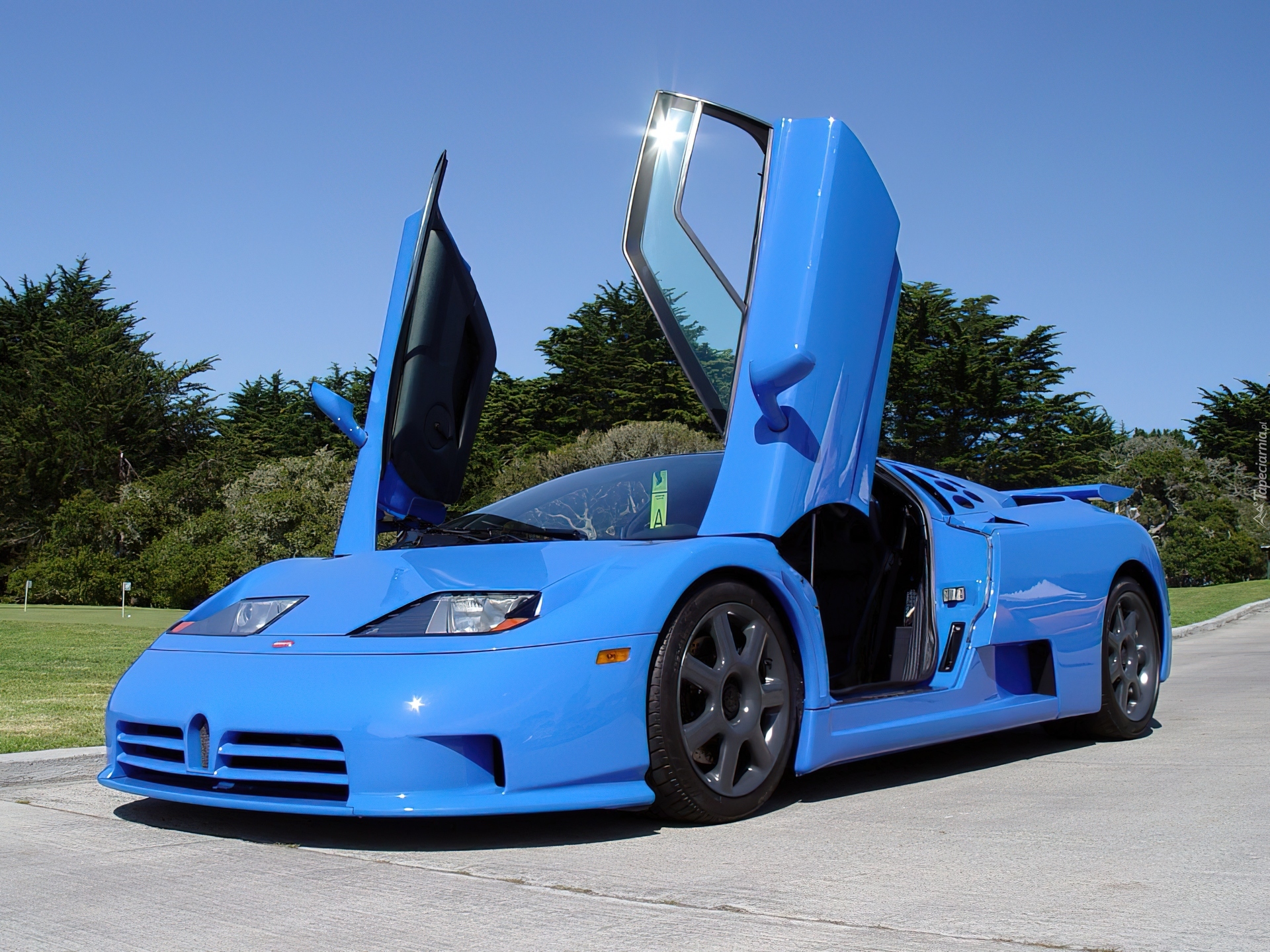 Bugatti EB 110, Uniesione, Drzwi