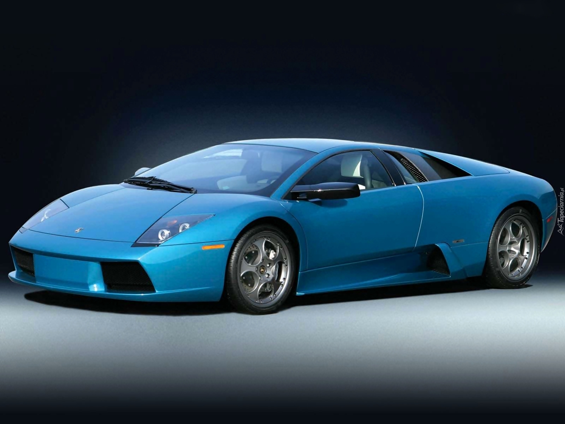 Niebieskie, Lamborghini Murcielago, Chromowane, Alufelgi