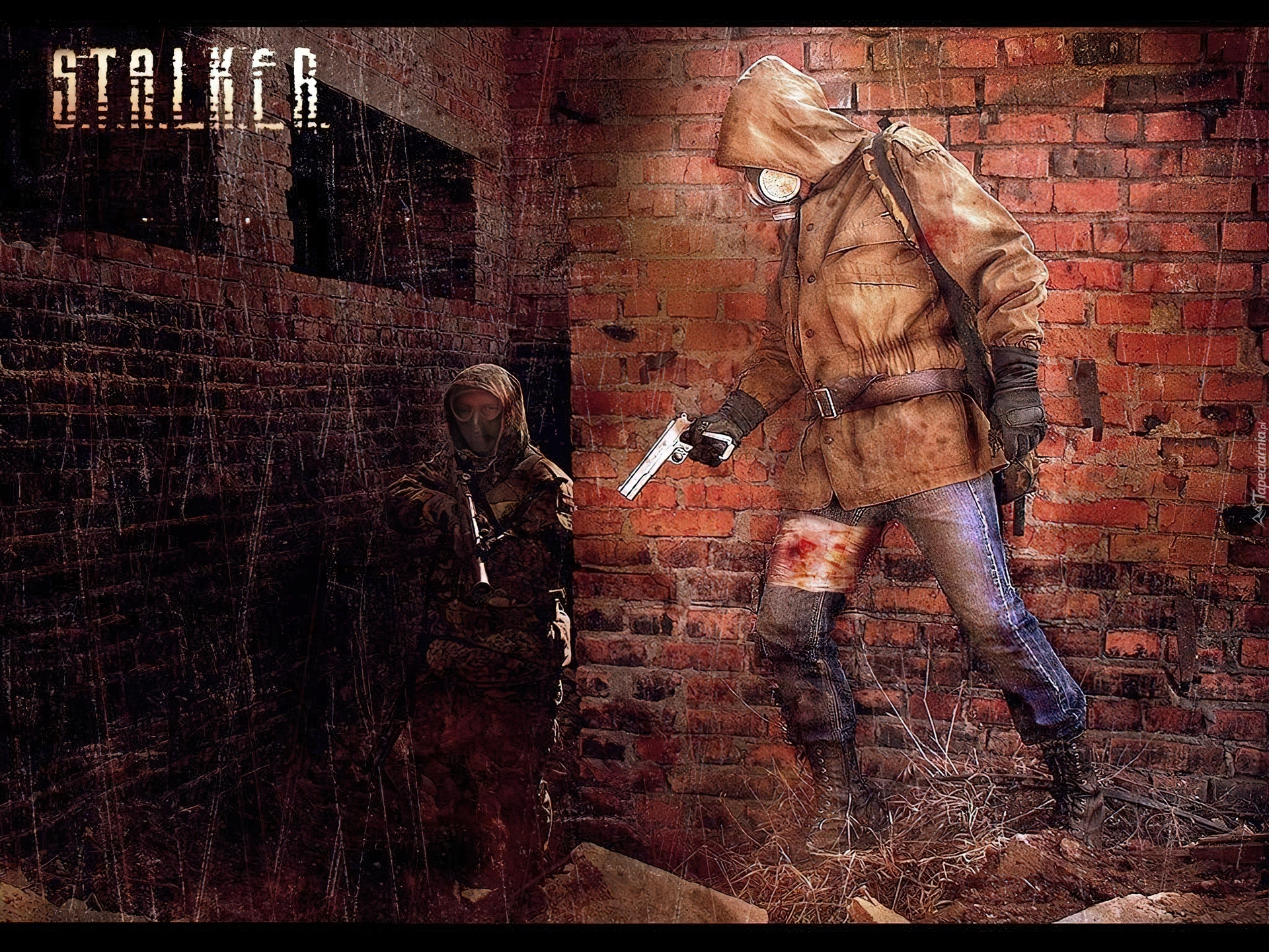 Stalker, Mur, Pistolet