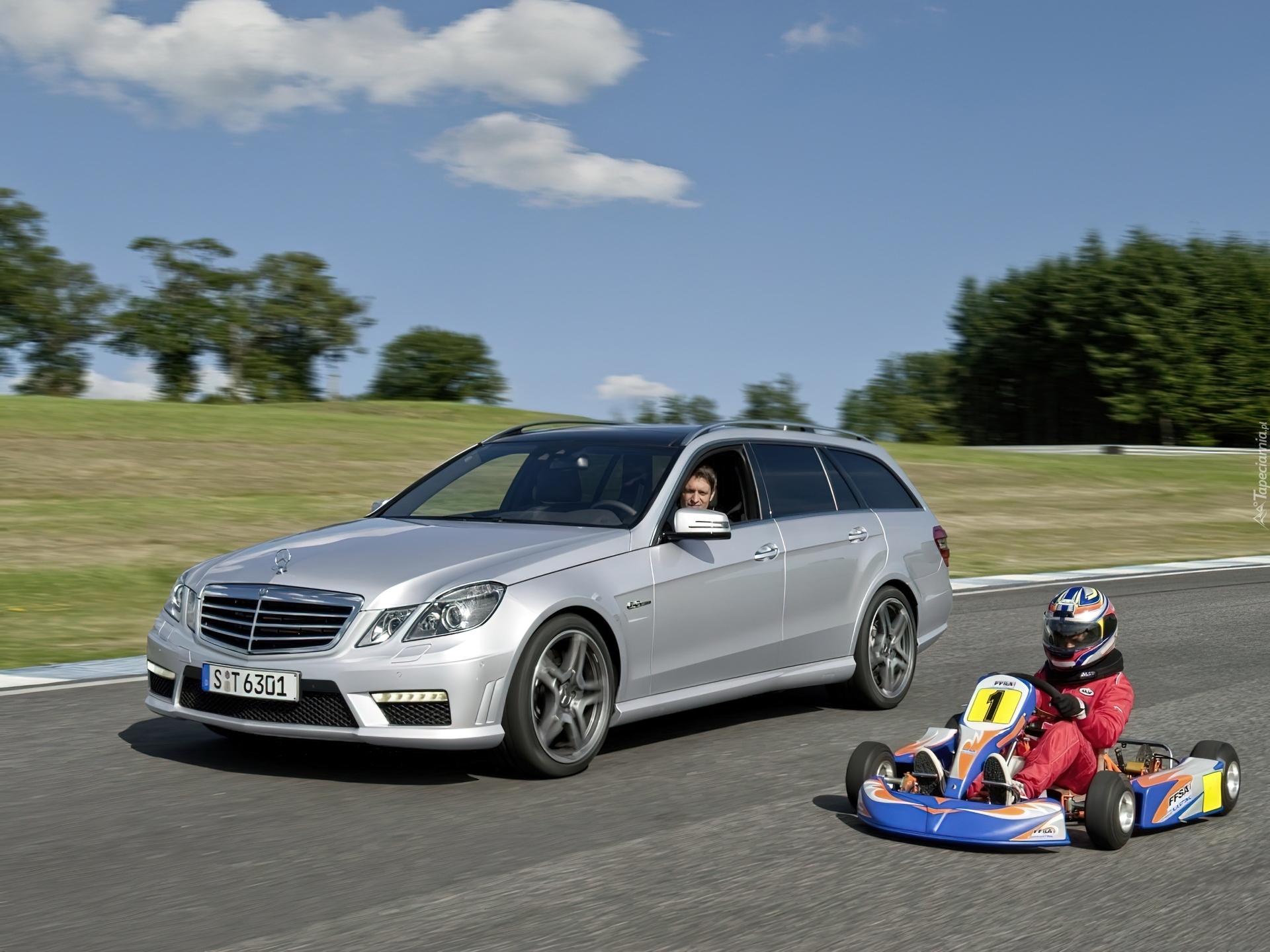 Mercedes Benz E63, AMG, Kombi, Gokart