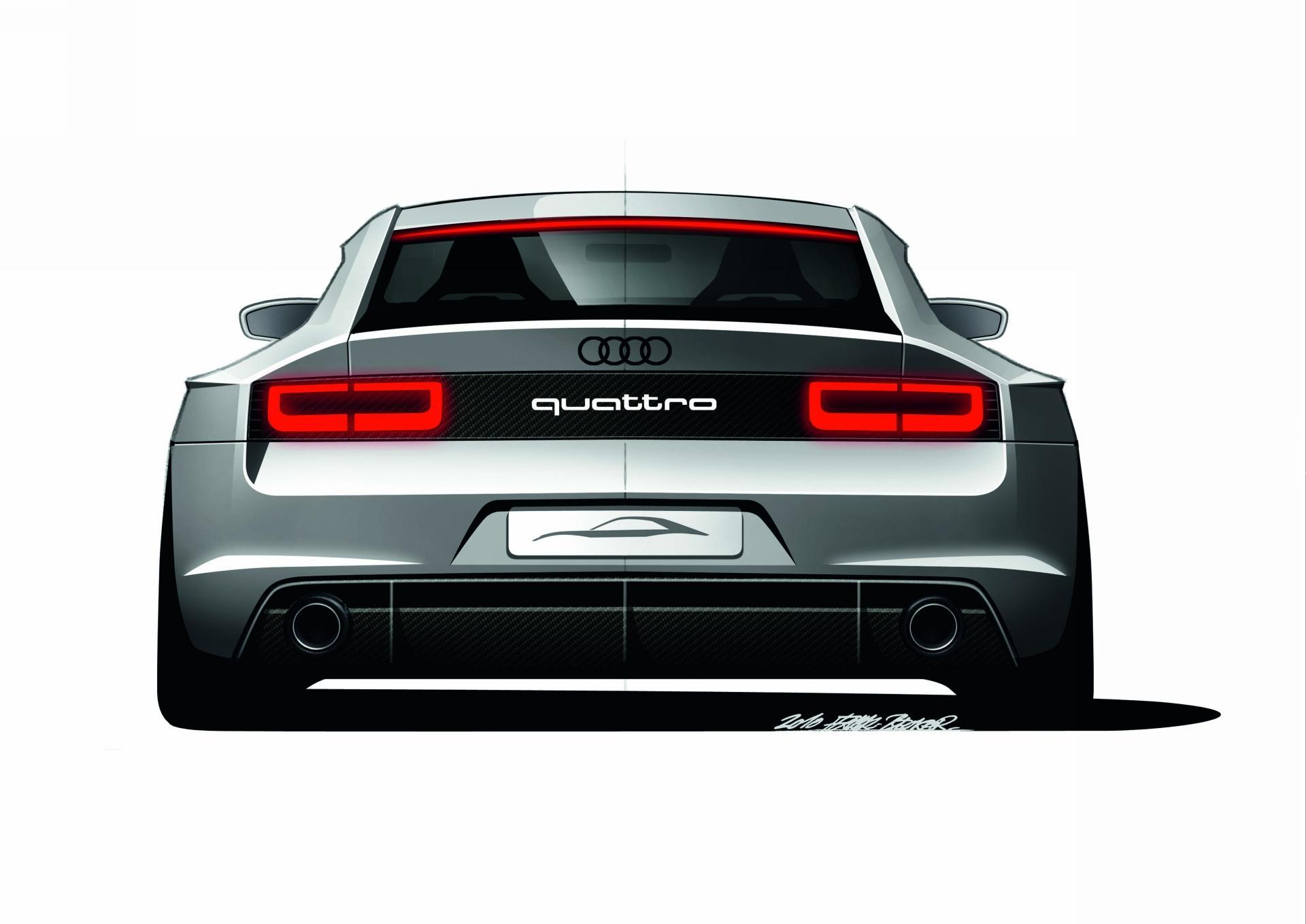 Tył, Audi Quattro, Grafika
