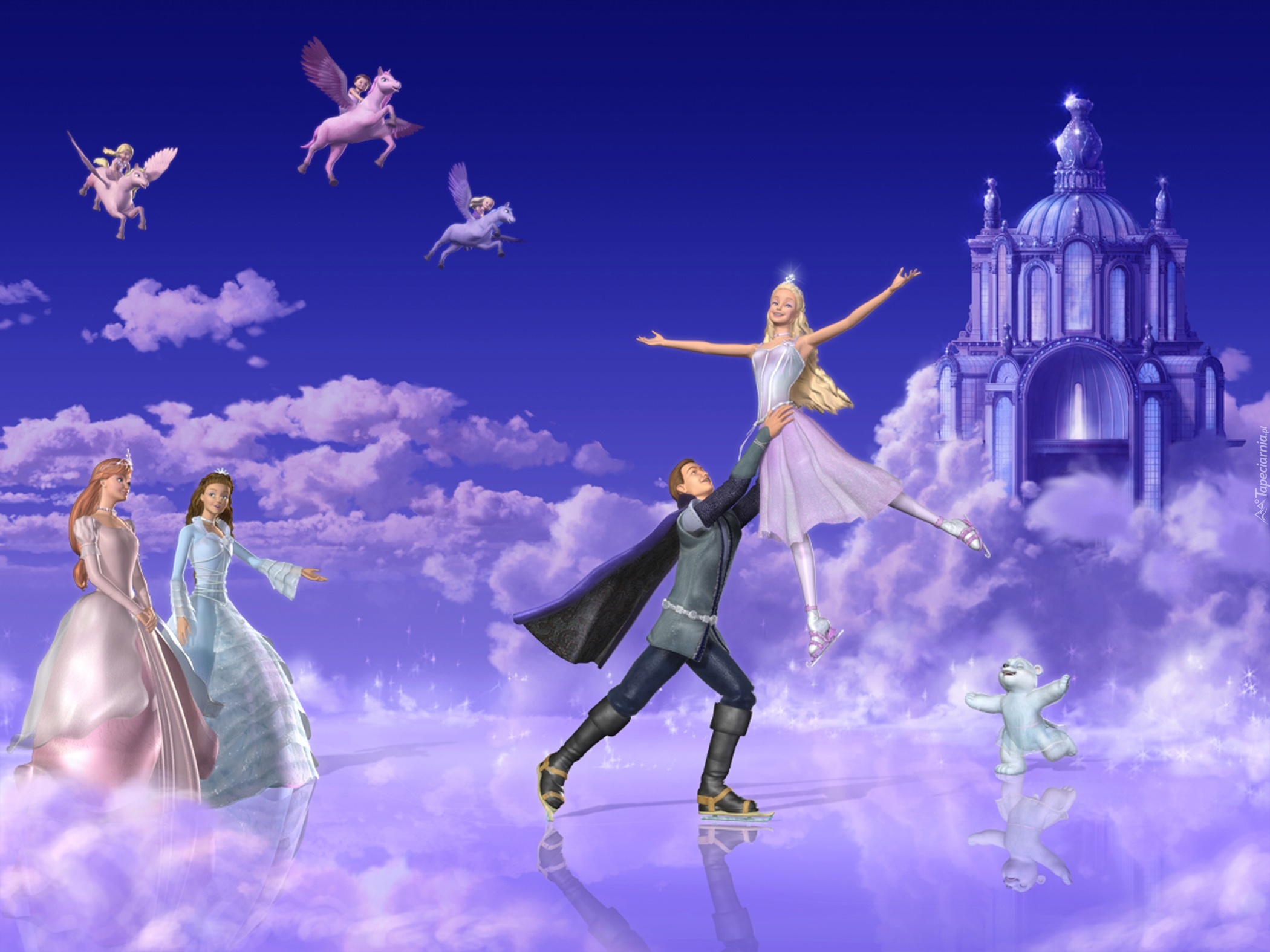 Taniec, Pałac, Chmury, Barbie