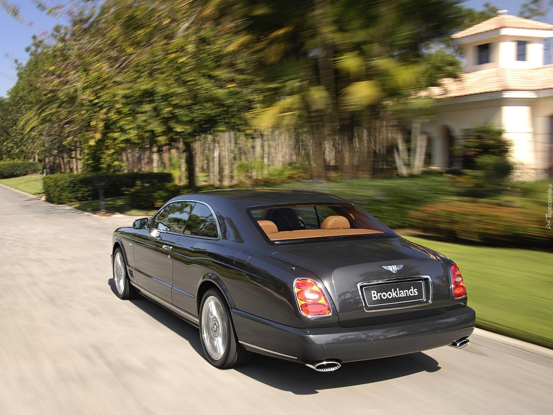 Bentley Brooklands, Łososiowe, Skóry