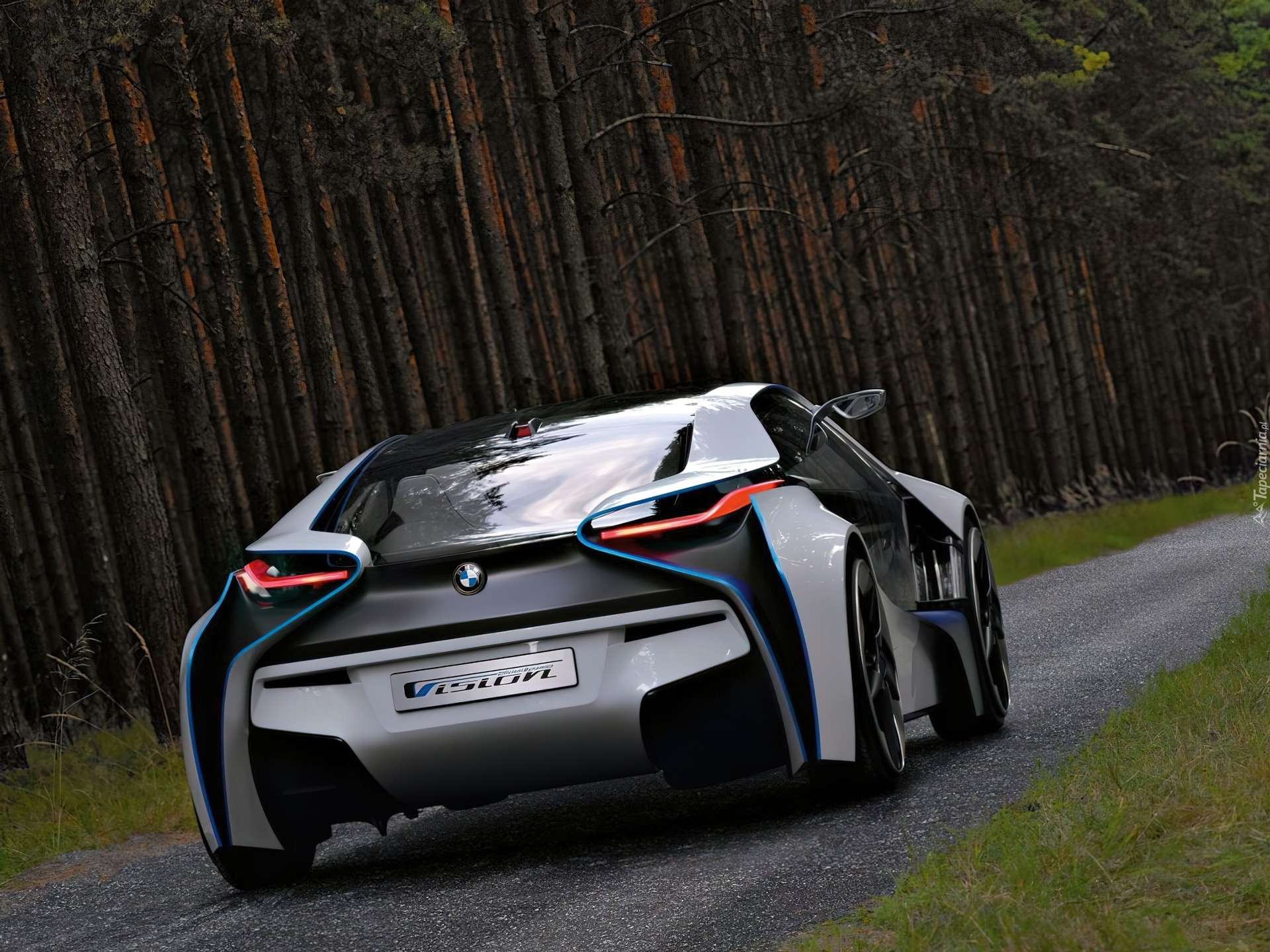 Tył, BMW Vision ConnectedDrive,  BMW i8