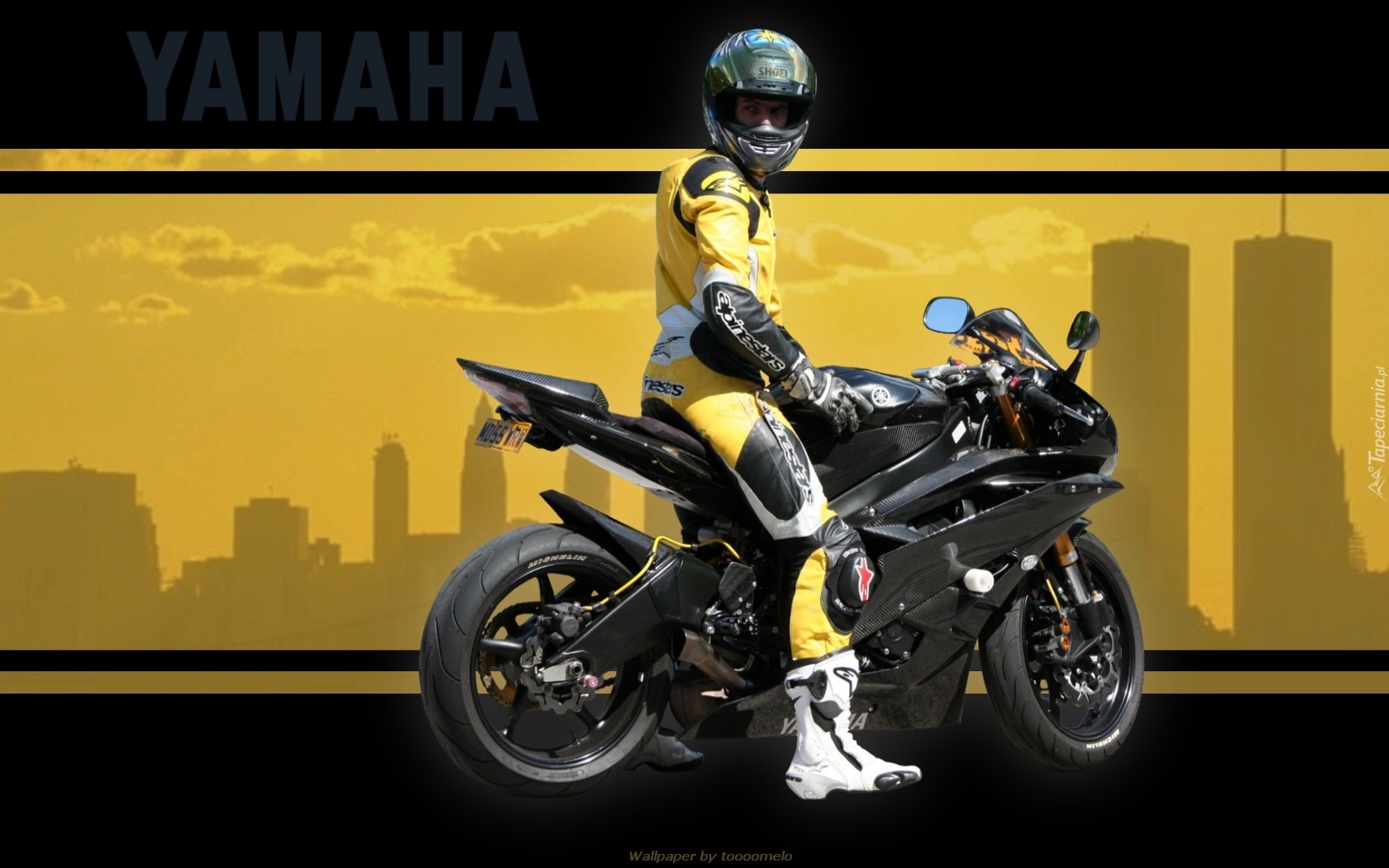 Czarna, Yamaha R1, Alpinestars