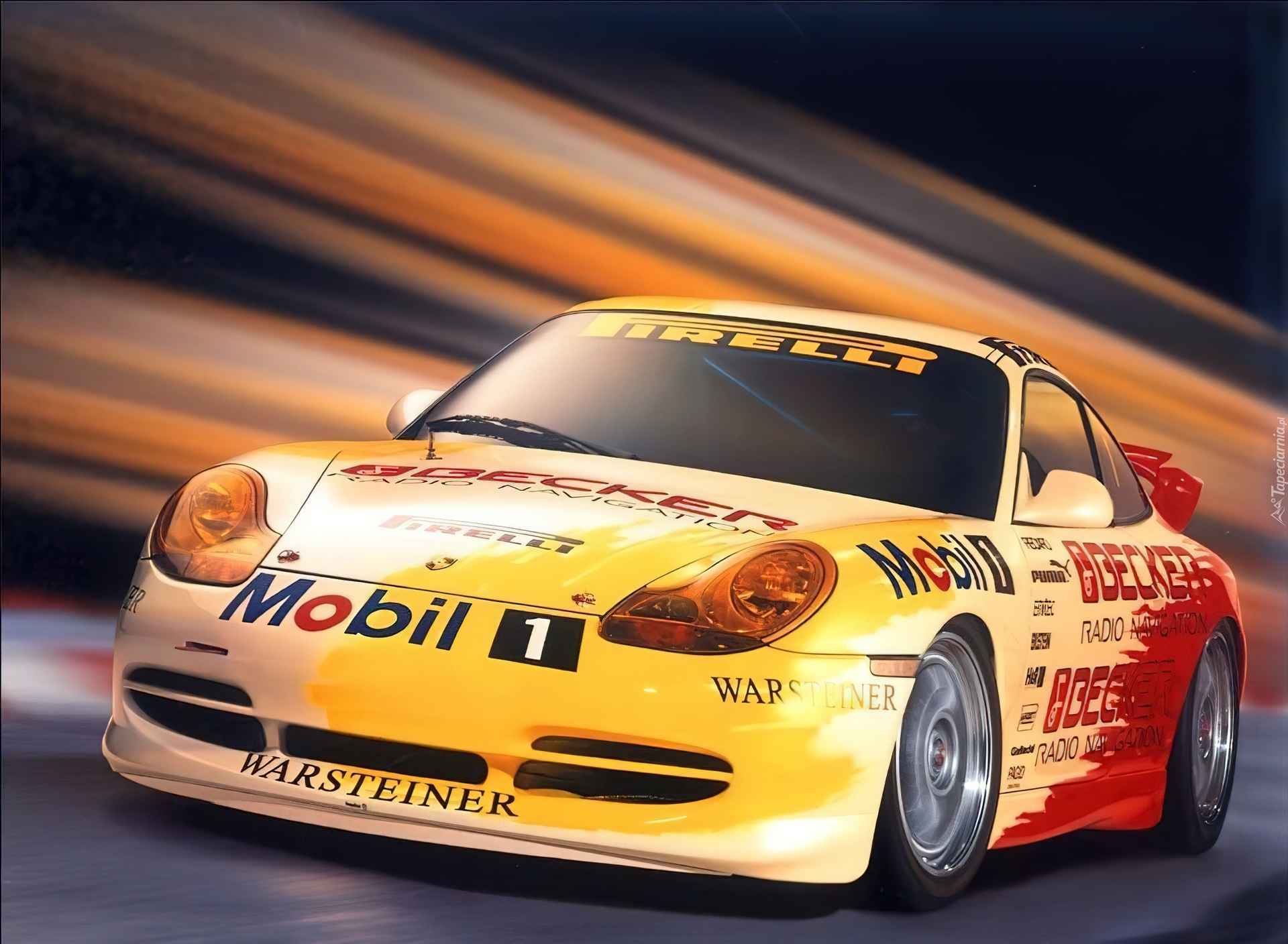 Porsche 911, Naklejki, Sponsorów