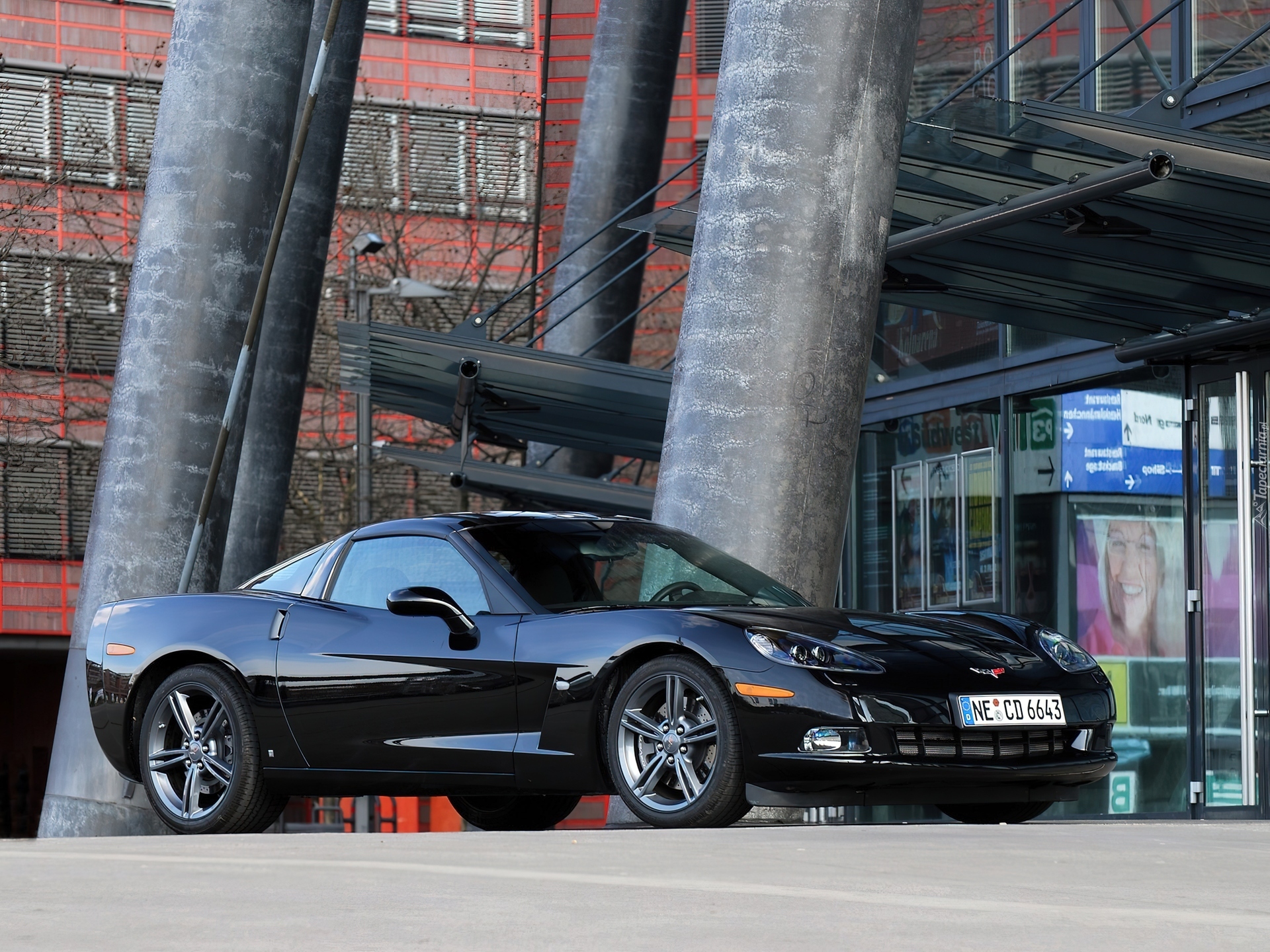 Czarny, Chevrolet Corvette, Z06