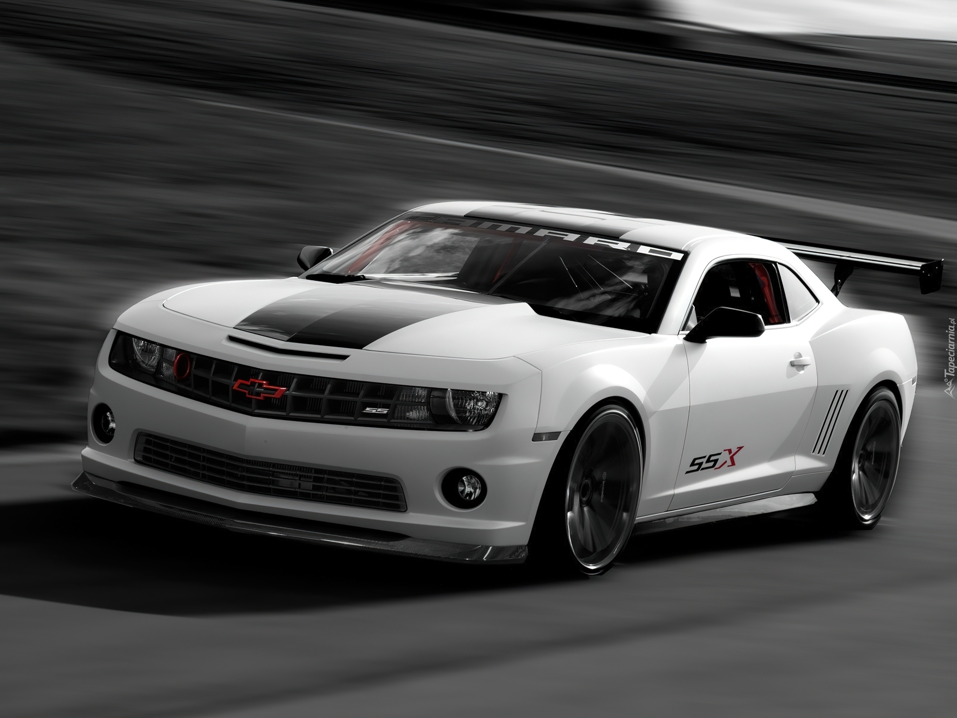 Biały, Chevrolet Camaro, SSX