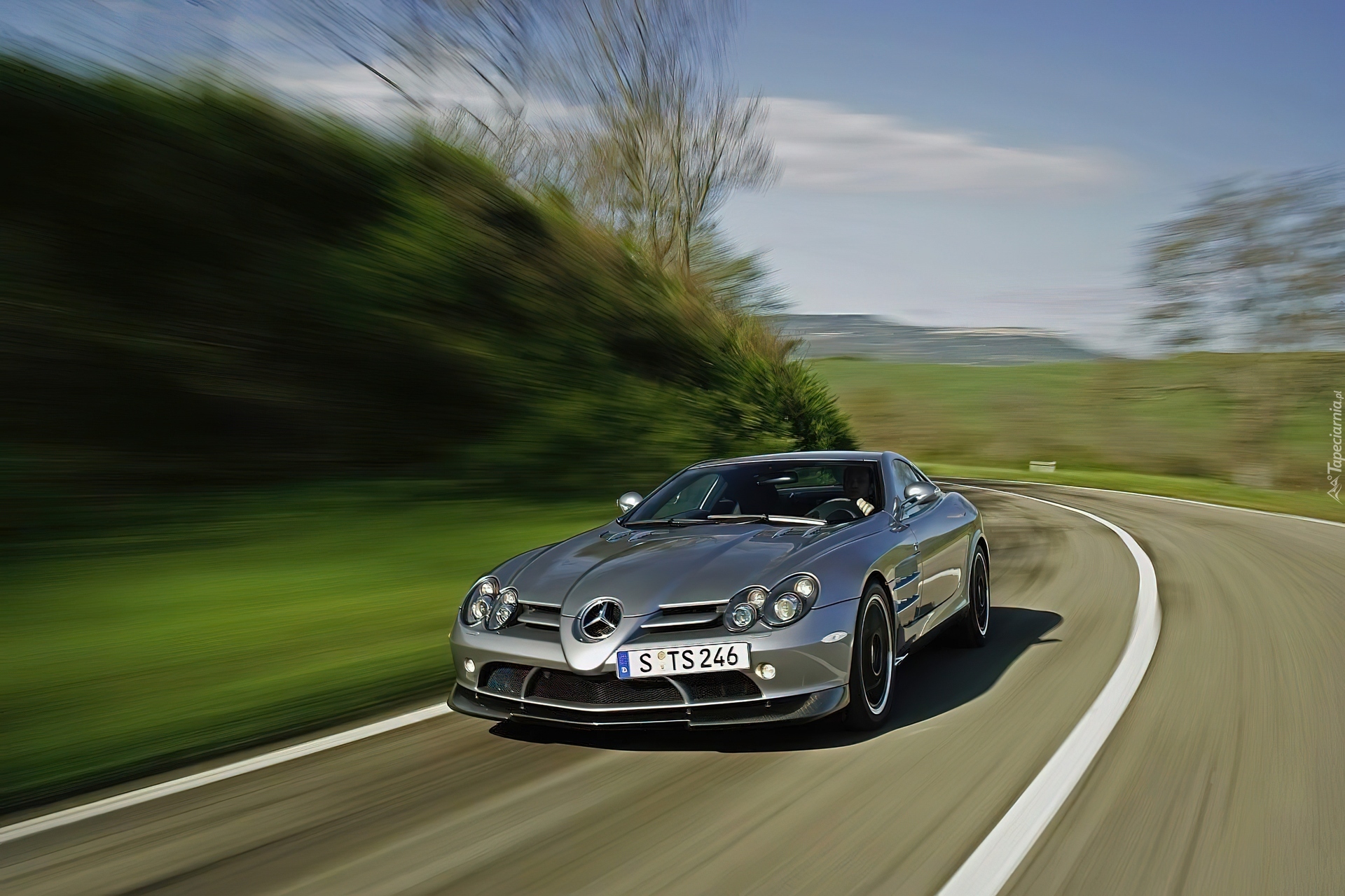 Mercedes SLR, Droga, Krajobraz