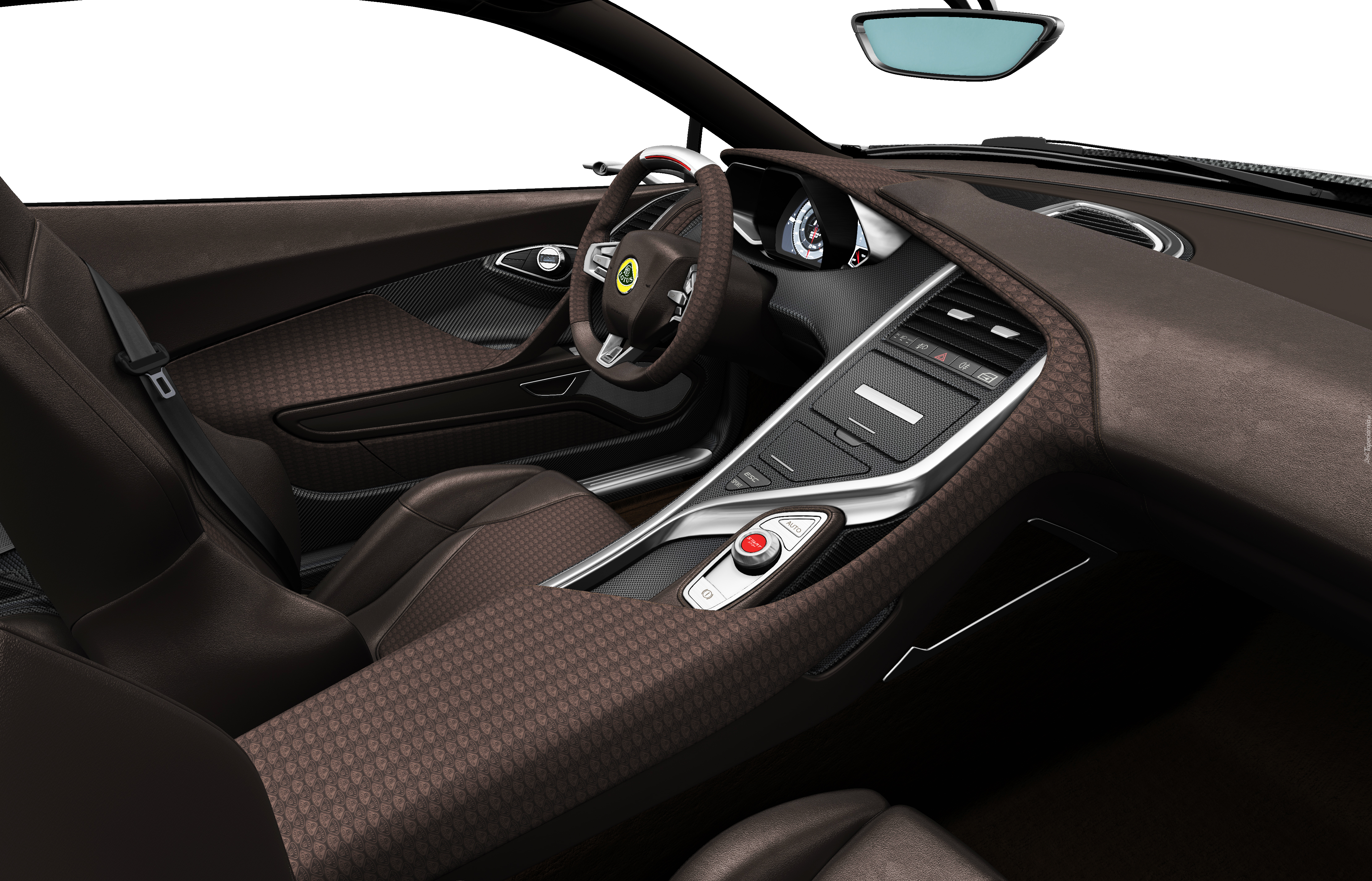 Lotus Elite, Brązowa, Skóra