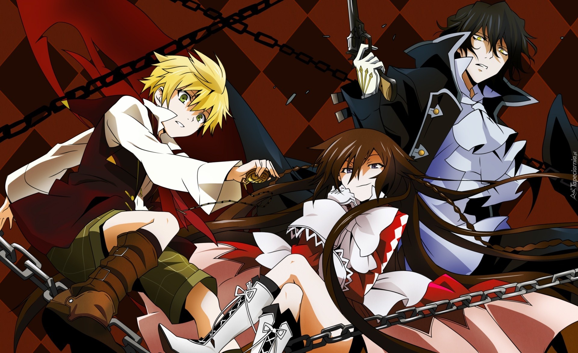 Pandora Hearts, Oz, Raven, Gilbert, Alice