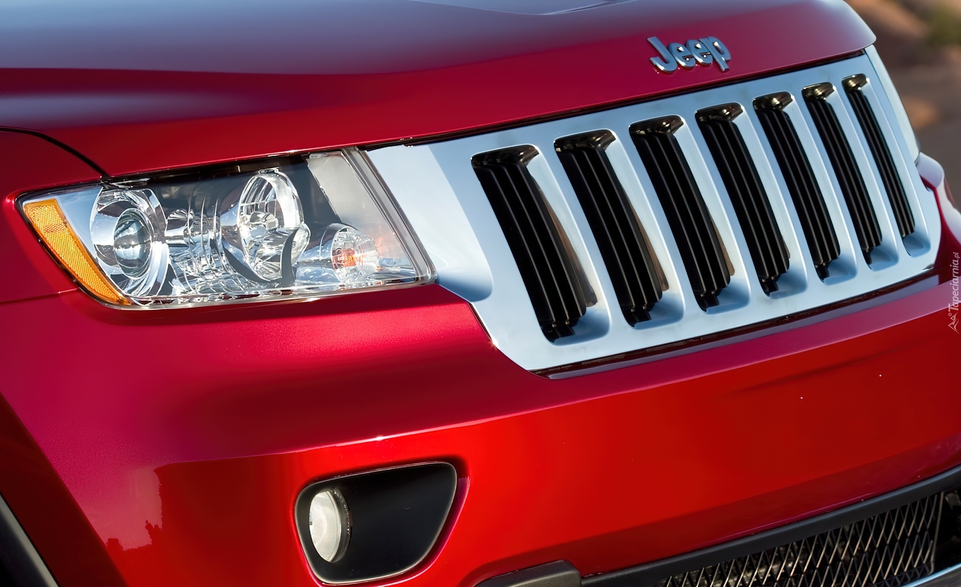 Jeep Grand Cherokee, Chromowany, Grill