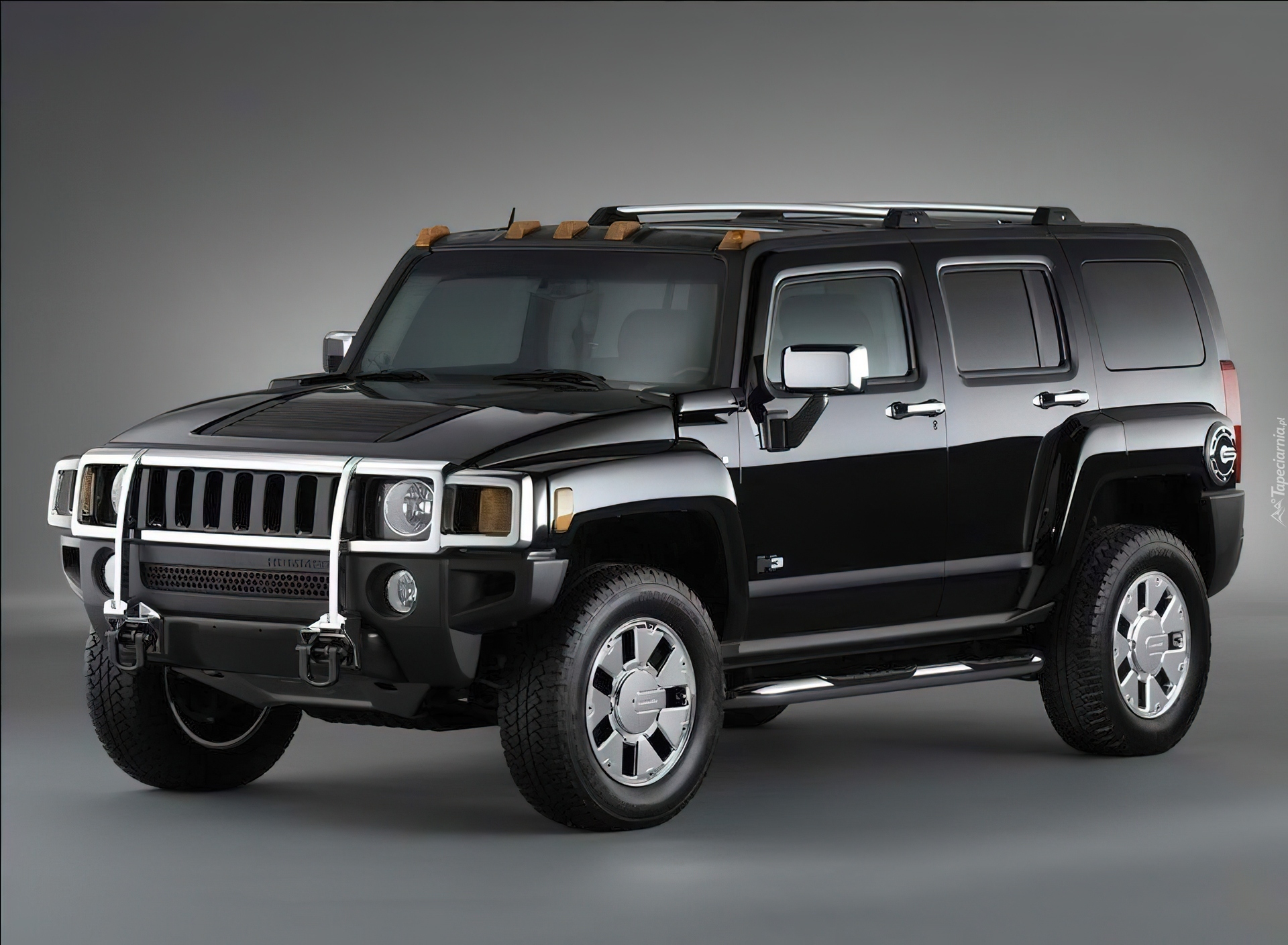 Czarny, Hummer H3, Napęd, 4x4