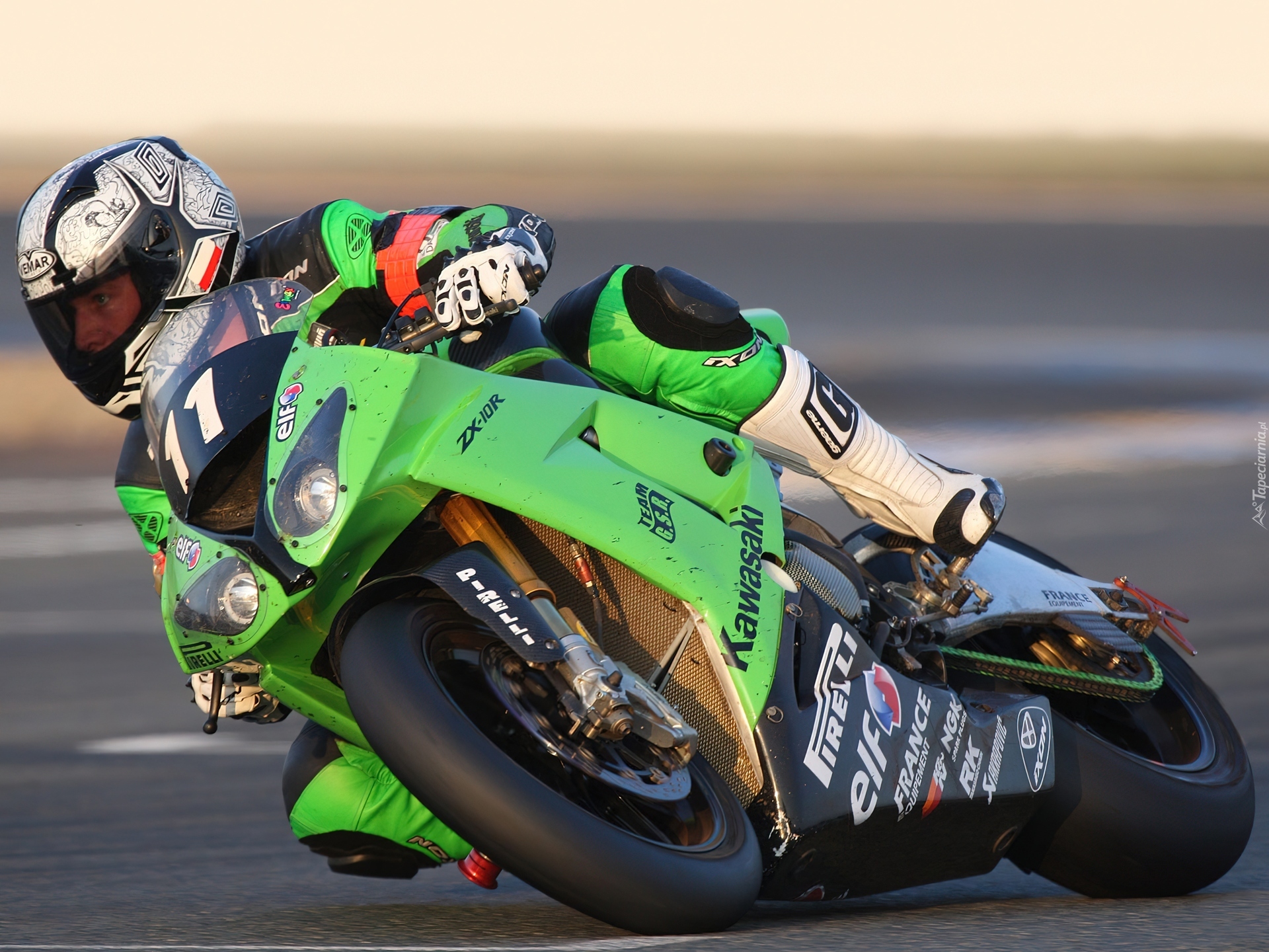 Kawasaki Ninja ZX-10R, Zielony, Łańcuch