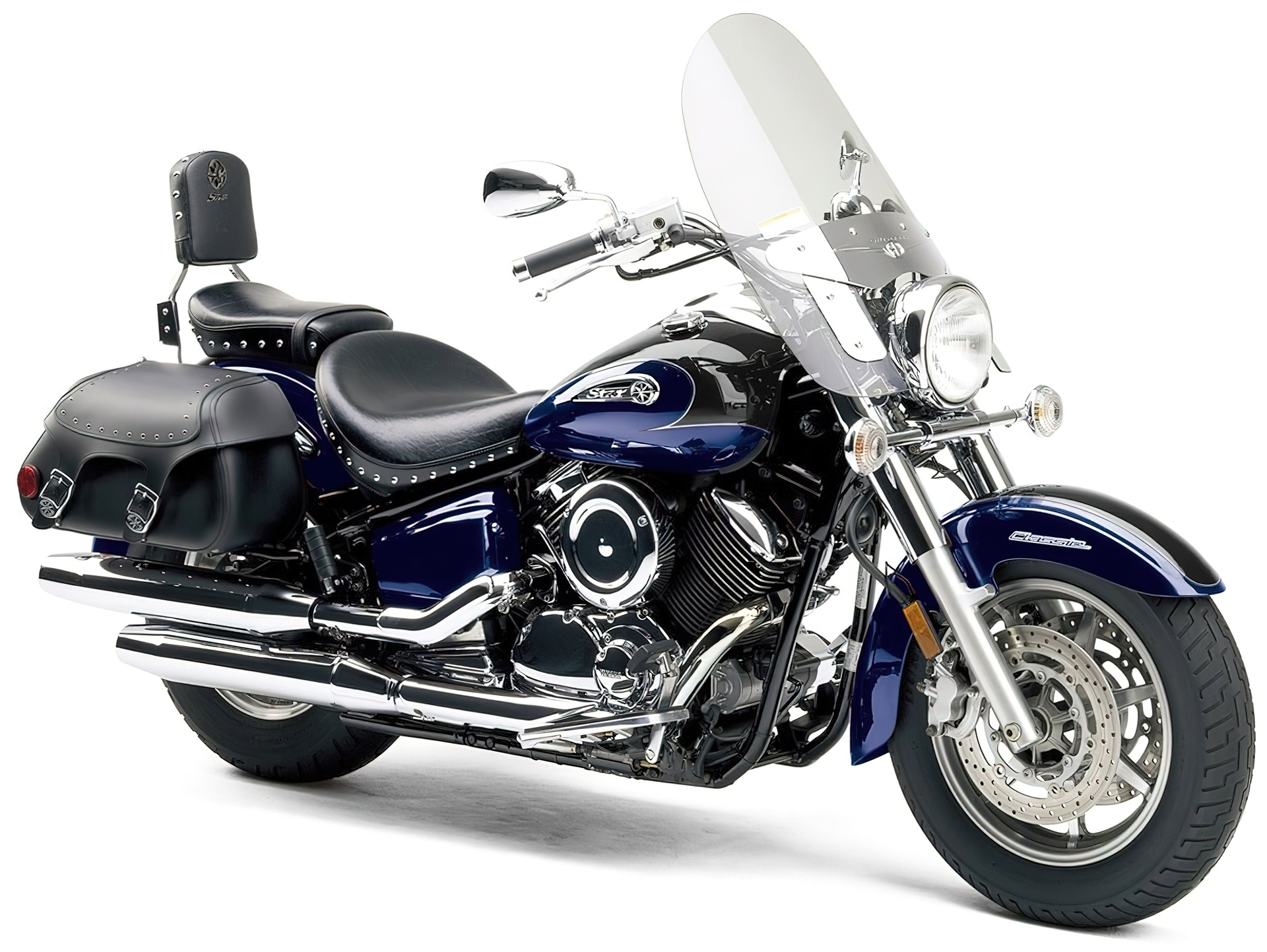 Yamaha V-Star 1100 Silverado, Sakwy, Chrom