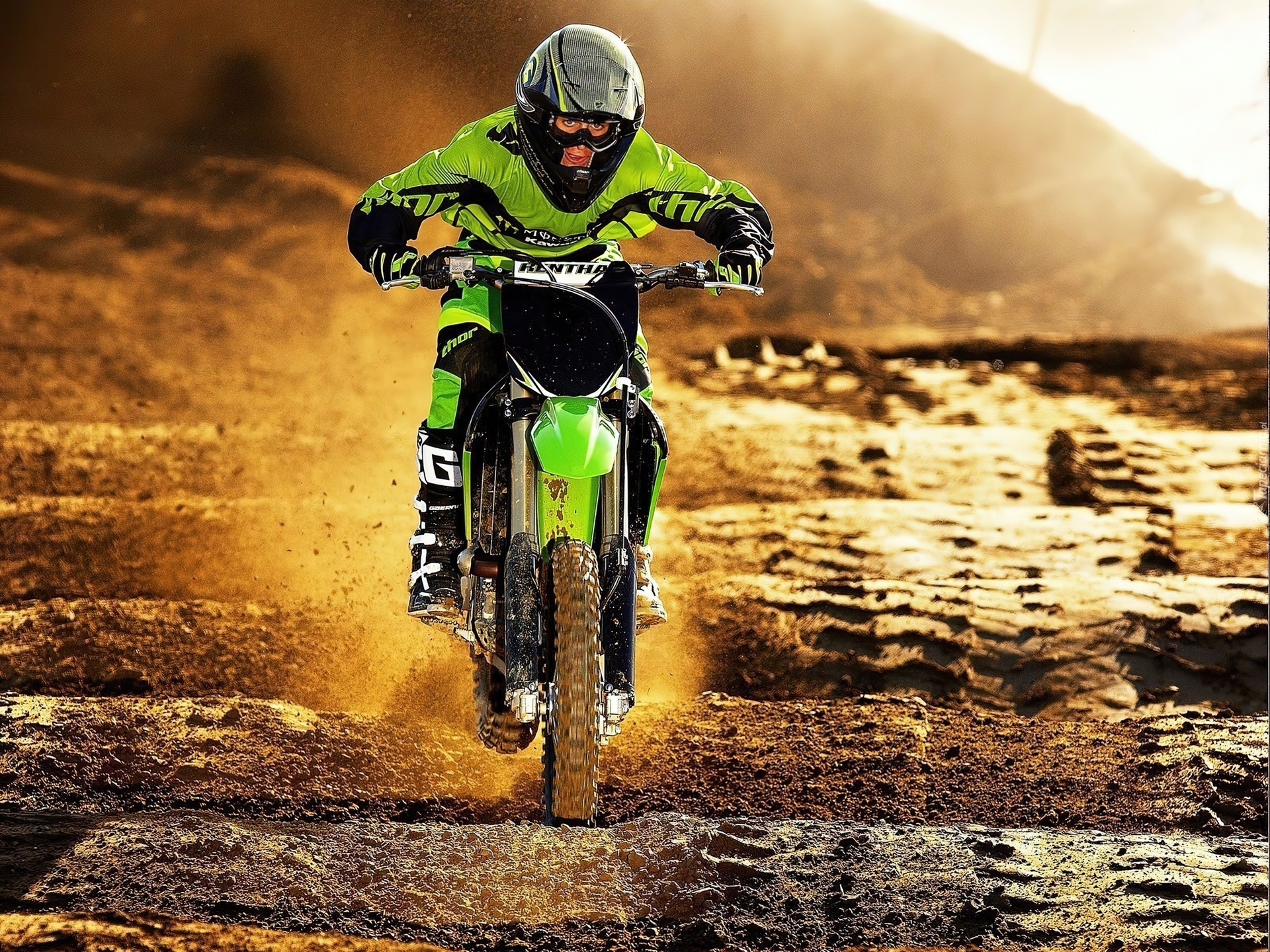 Kawasaki KX250F, Kask, Gogle