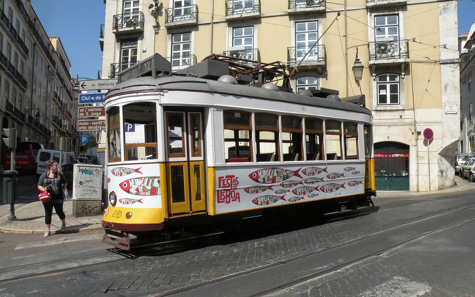 Domy, Tramwaj, Lizbona, Portugalia