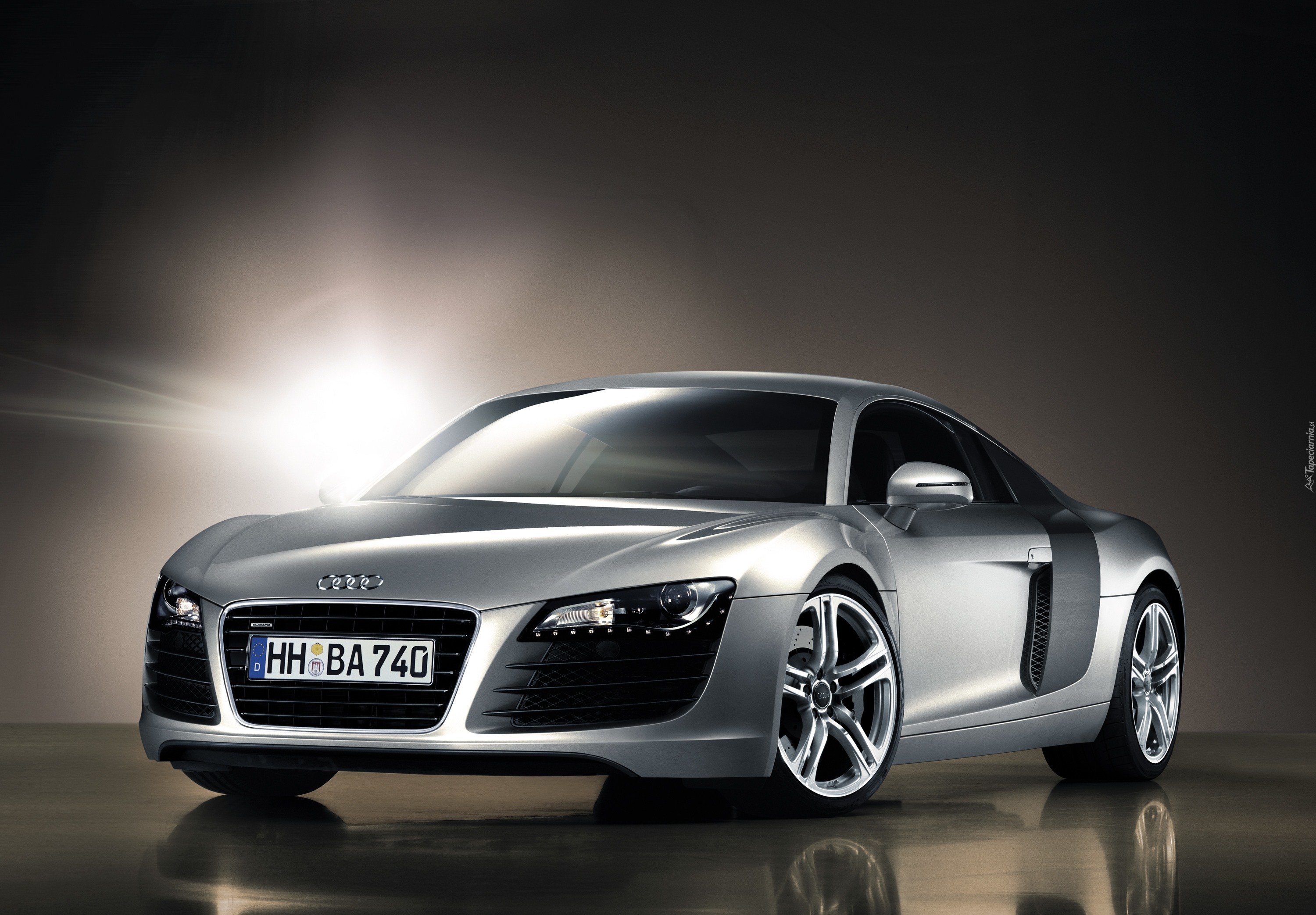 Srebrne, Audi R8, Blask