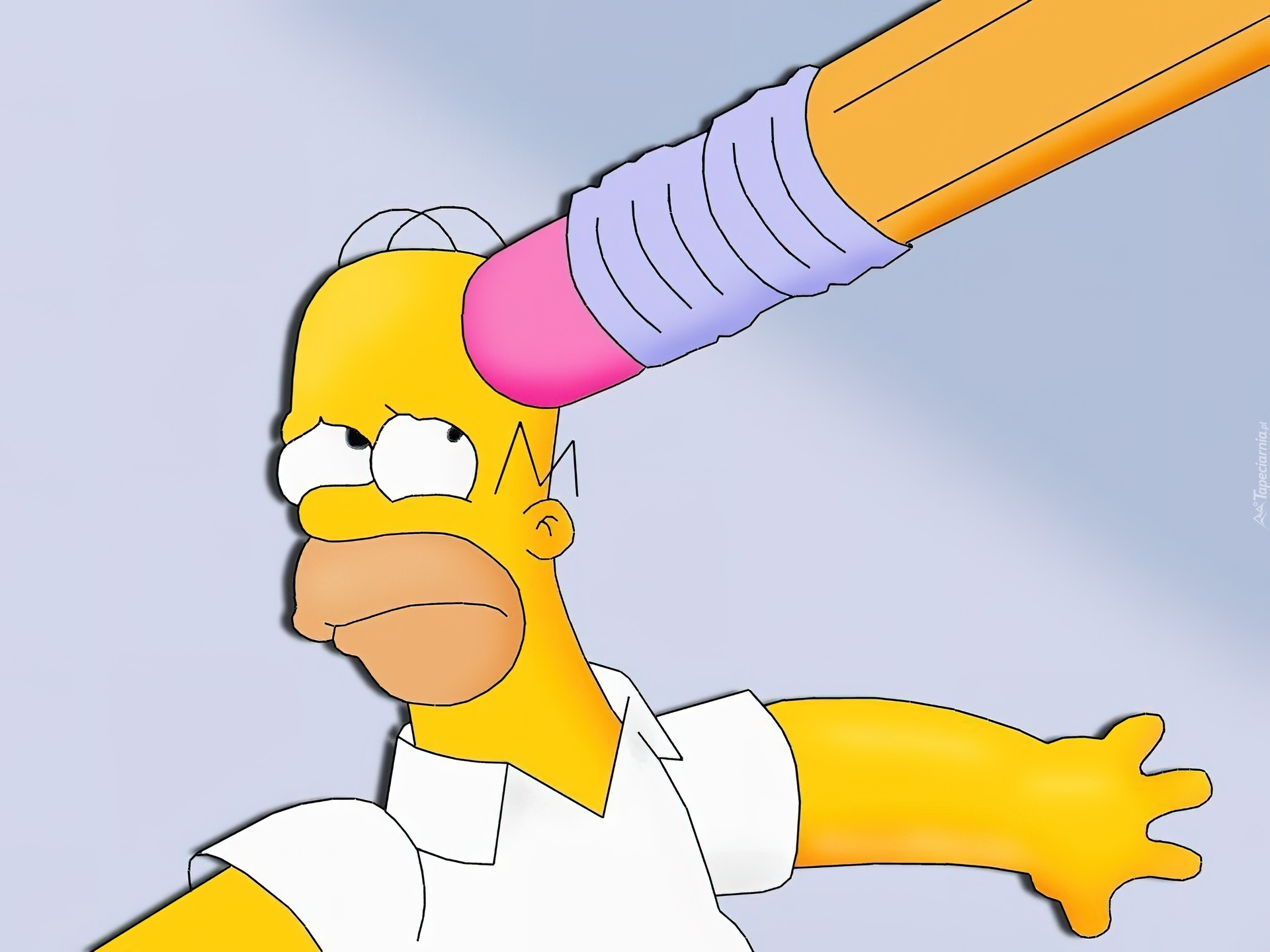 Simpsonowie, The Simpsons, Ołówek, Homer