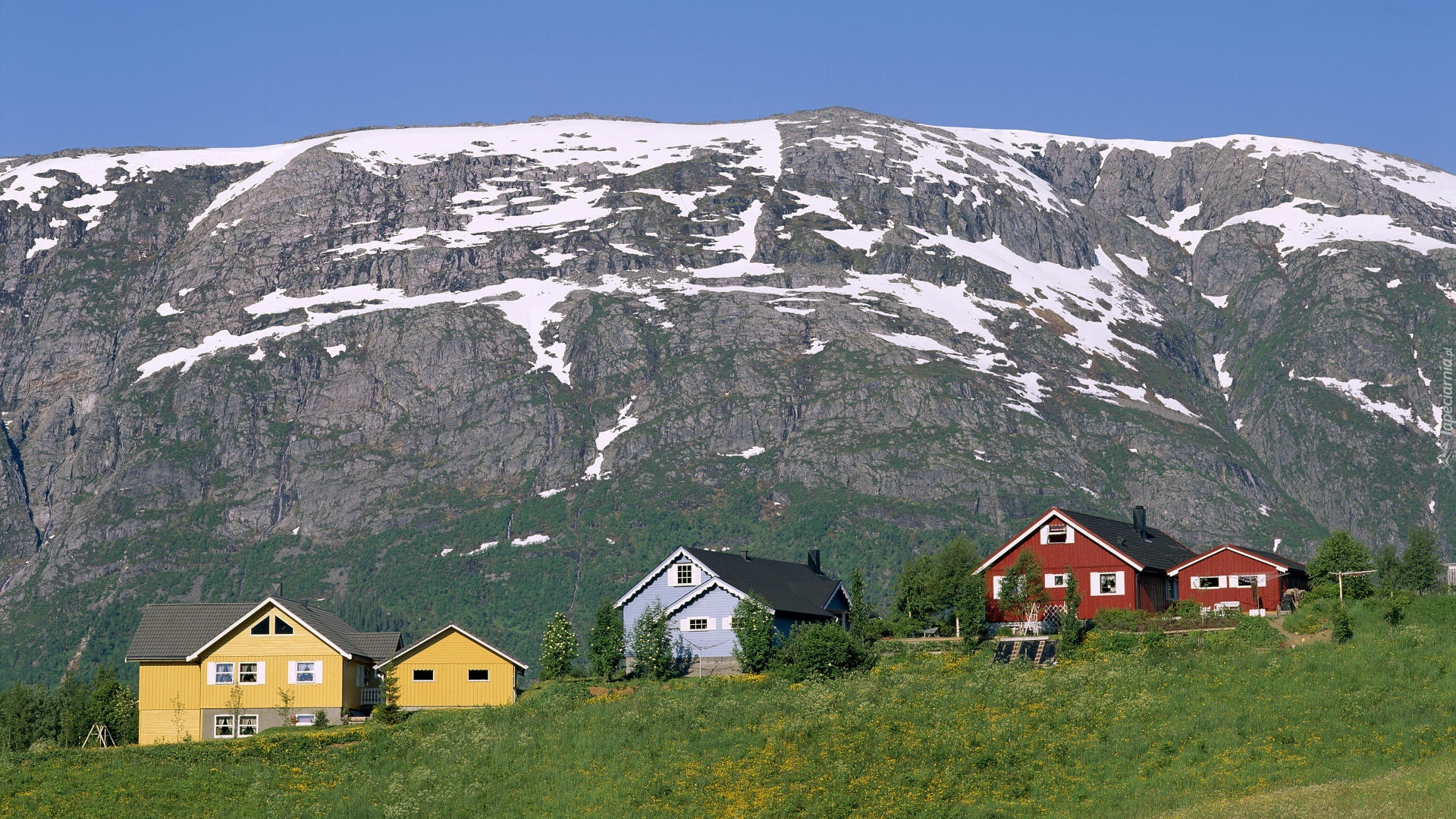 Mosjoen, Domki, Góry