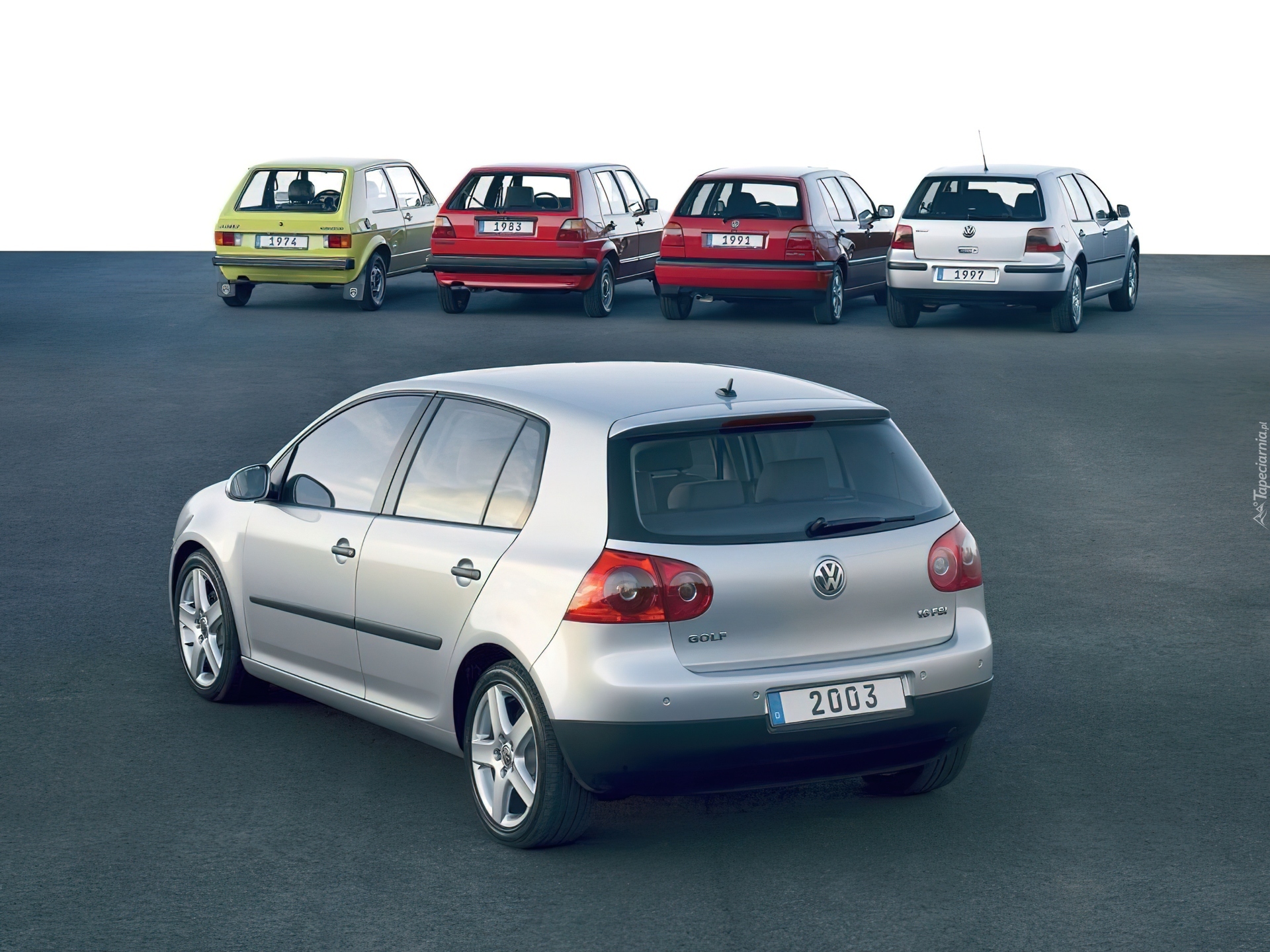 Golf 1, Golf 2, Golf 3, Golf 4, Golf 5