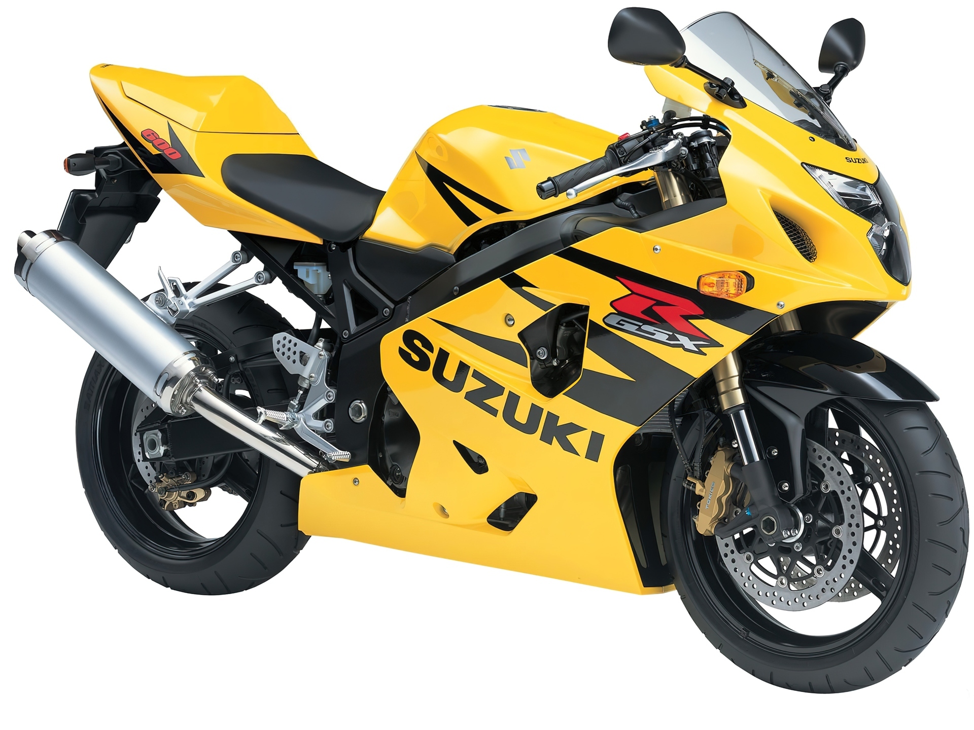 Żółte, Suzuki GSX-R600, Tłumik