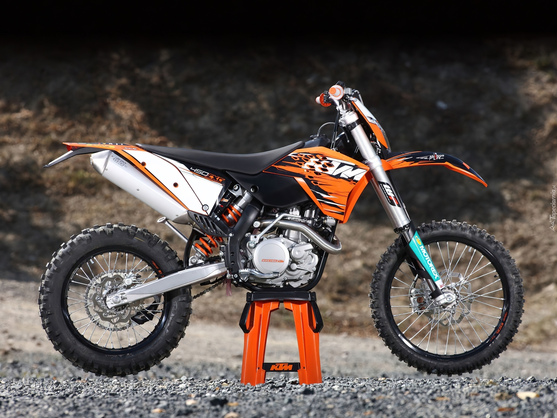 KTM 450 EXC, Podnośnik, Wahacz