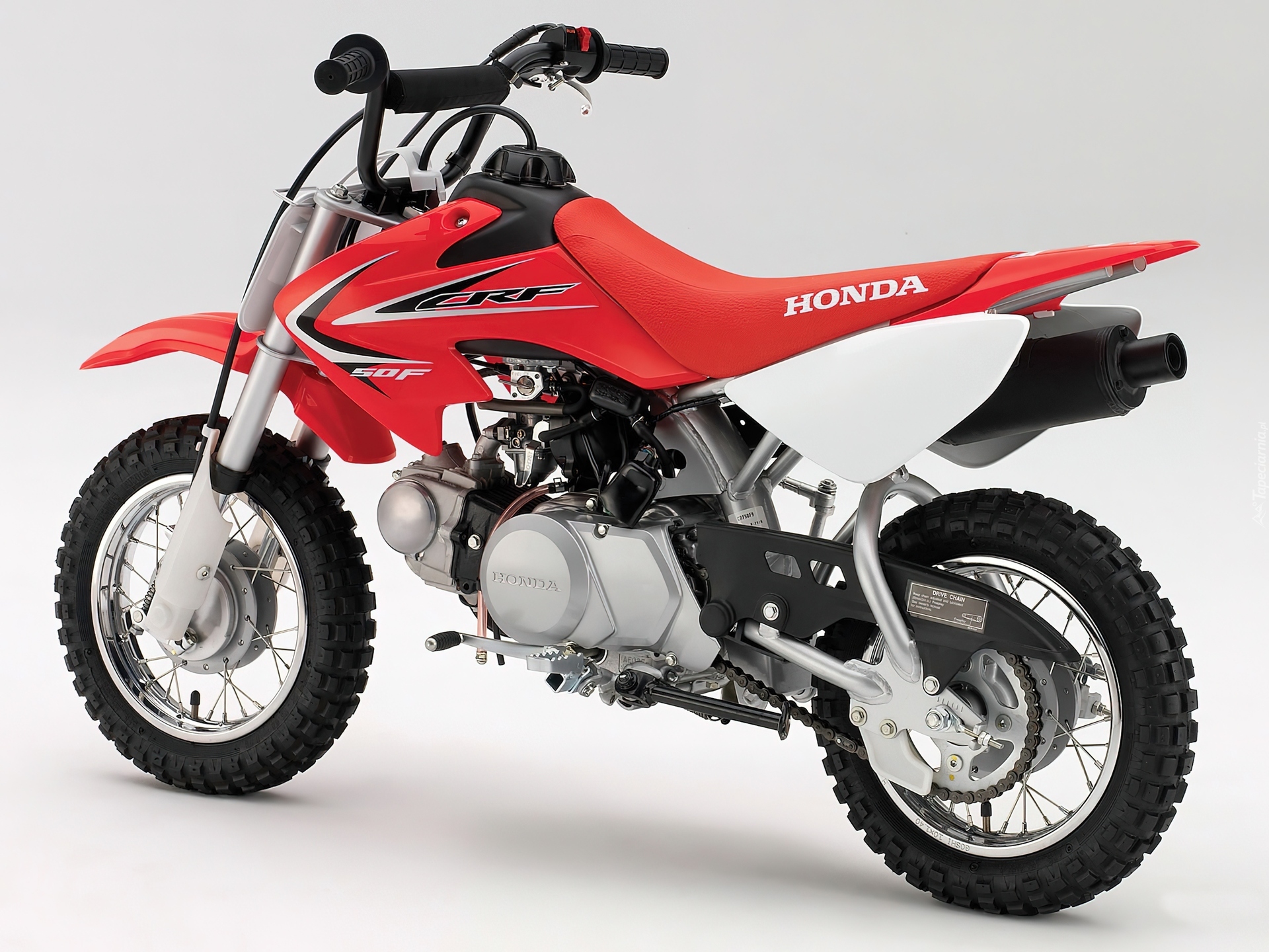 Czerwona, Honda CRF 50, Siedzenie