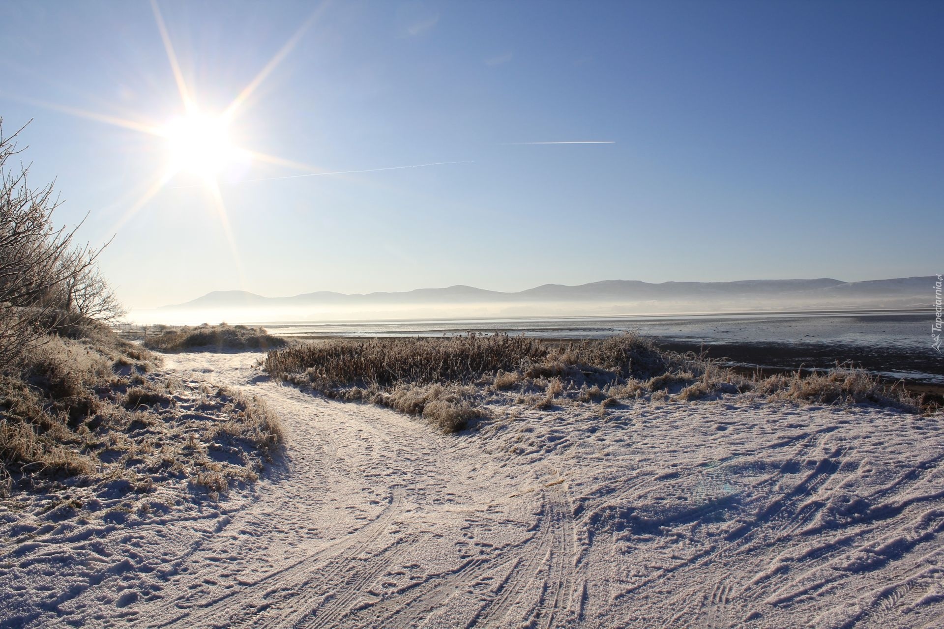 Sligo Strandhill, Szron, Promienie, Słońca